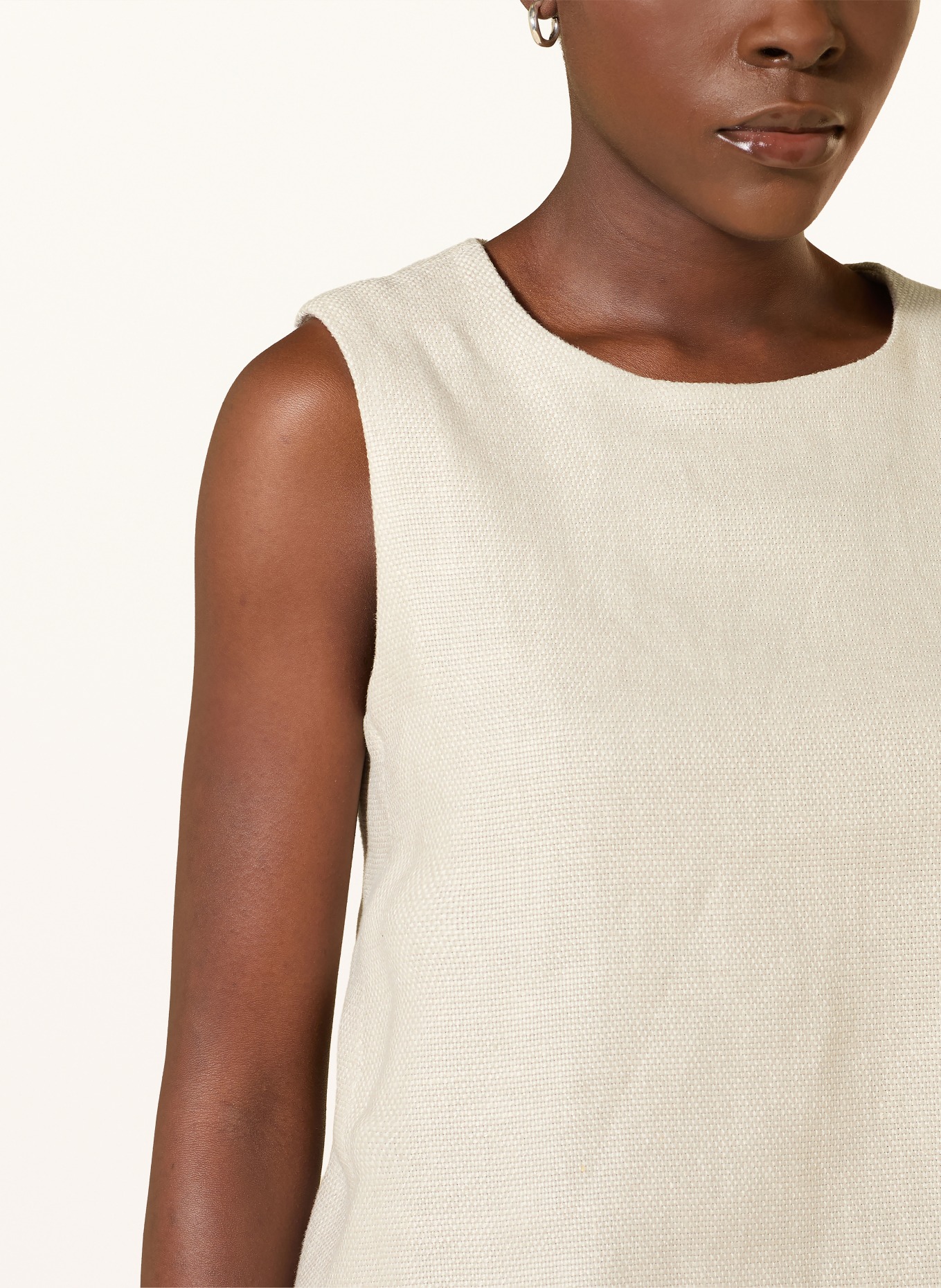 S Max Mara Linnen top ANIKA: ECRU