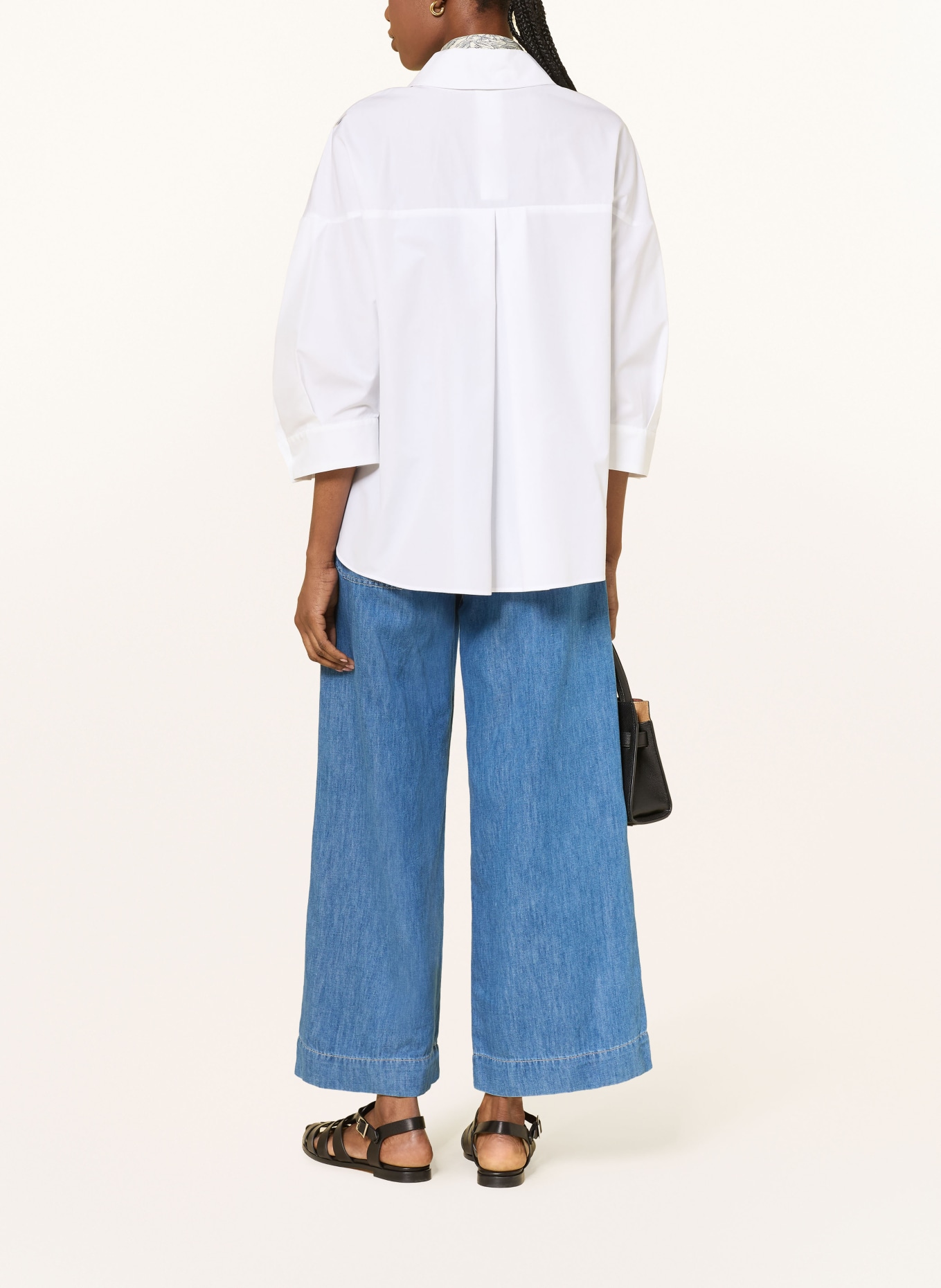 S Max Mara Hemdbluse ANCELLA mit 3/4-Arm: WEISS