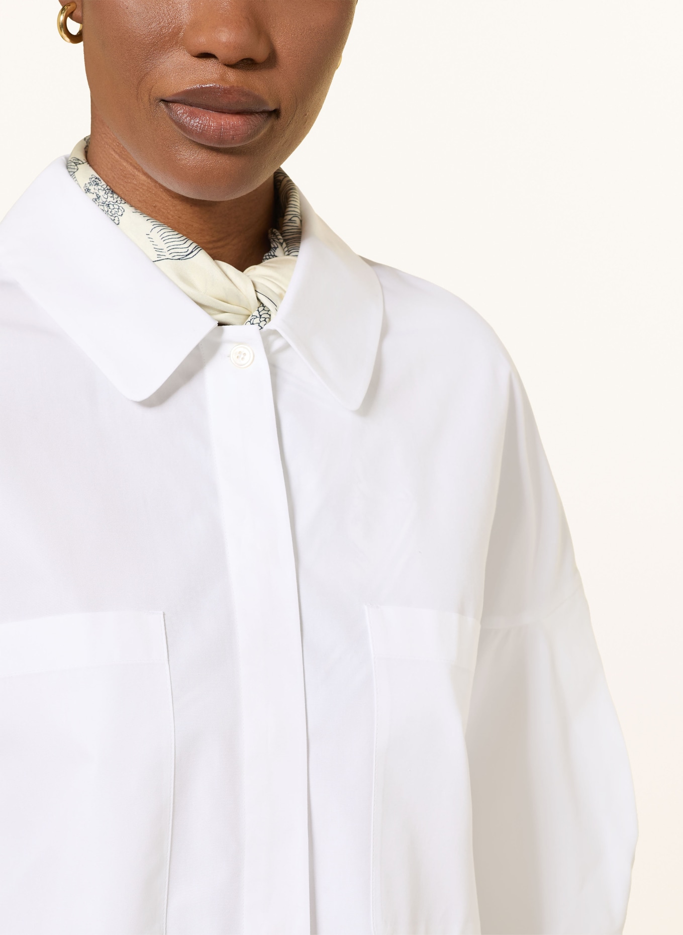 S Max Mara Hemdbluse ANCELLA mit 3/4-Arm: WEISS