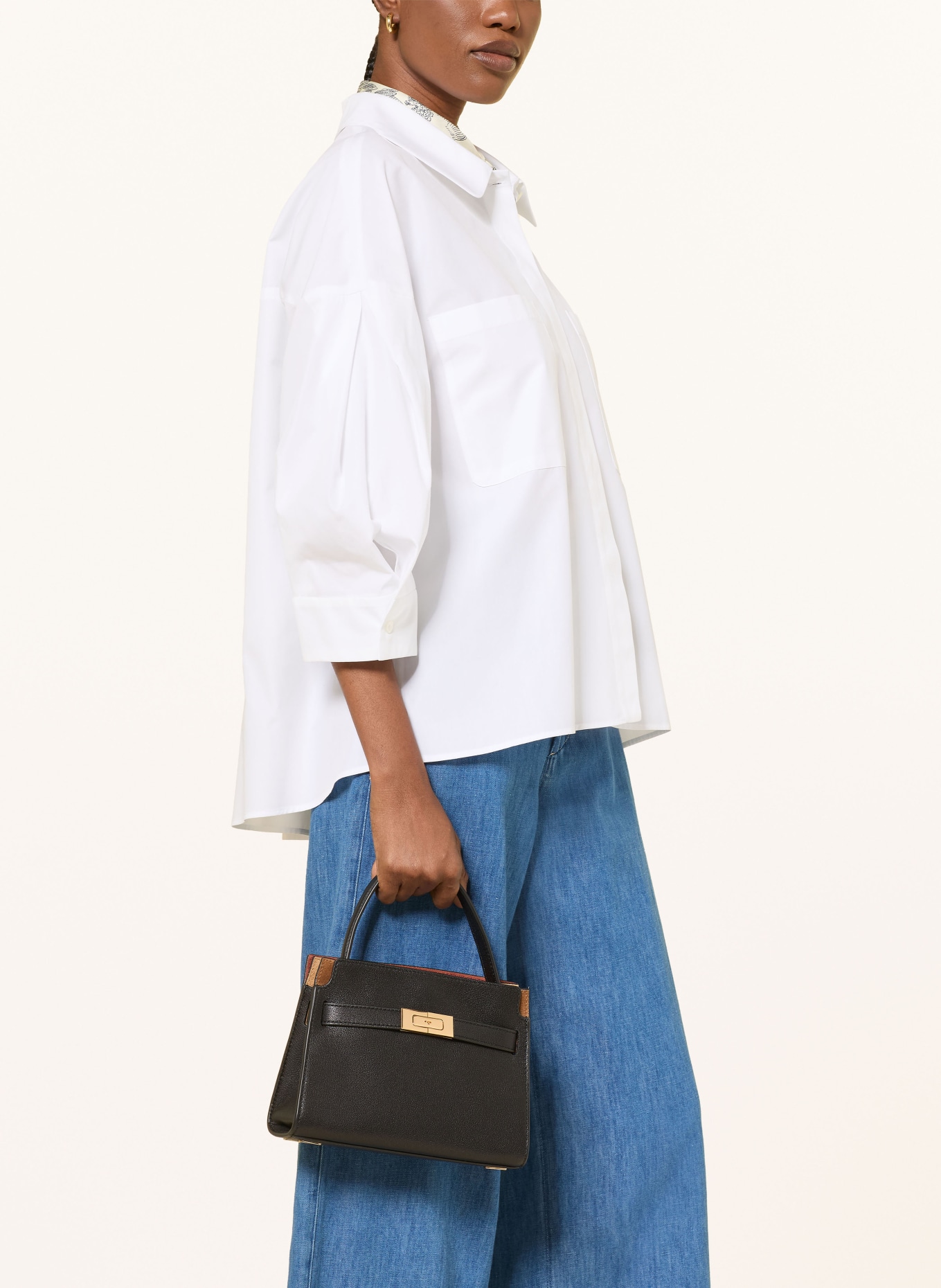 S Max Mara Hemdbluse ANCELLA mit 3/4-Arm: WEISS