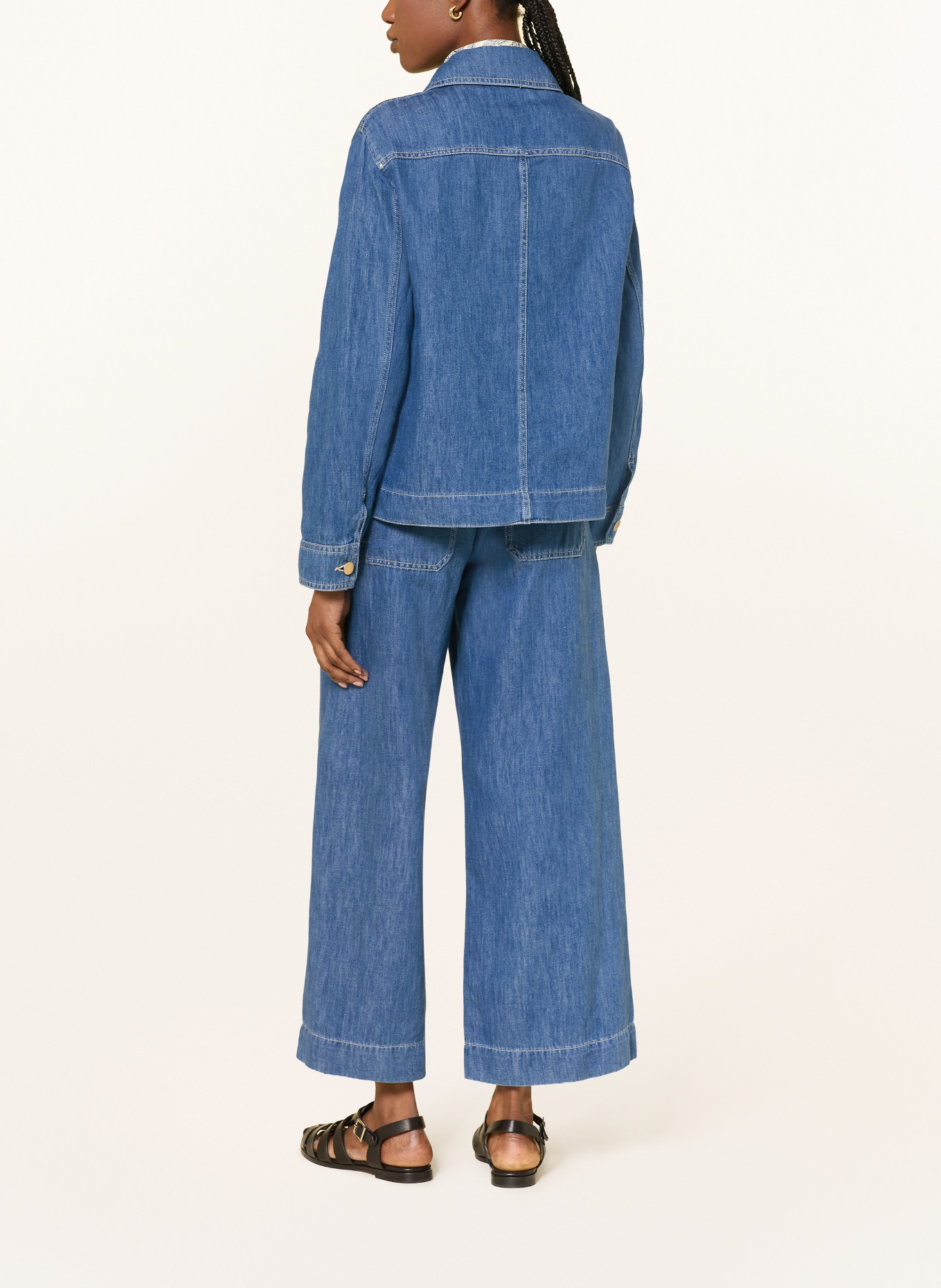 S Max Mara Culotte en jean ASTICE: 001 MIDNIGHTBLUE