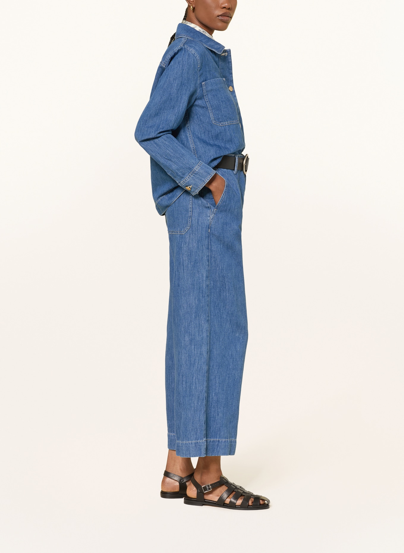 S Max Mara Culotte en jean ASTICE: 001 MIDNIGHTBLUE