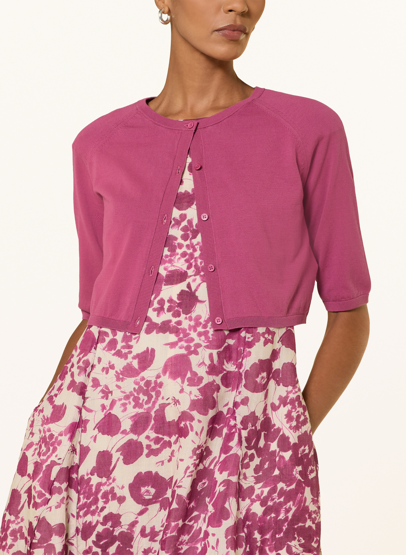 S Max Mara Šaty PEONIE: KRÉMOVÁ / STARORŮŽOVÁ