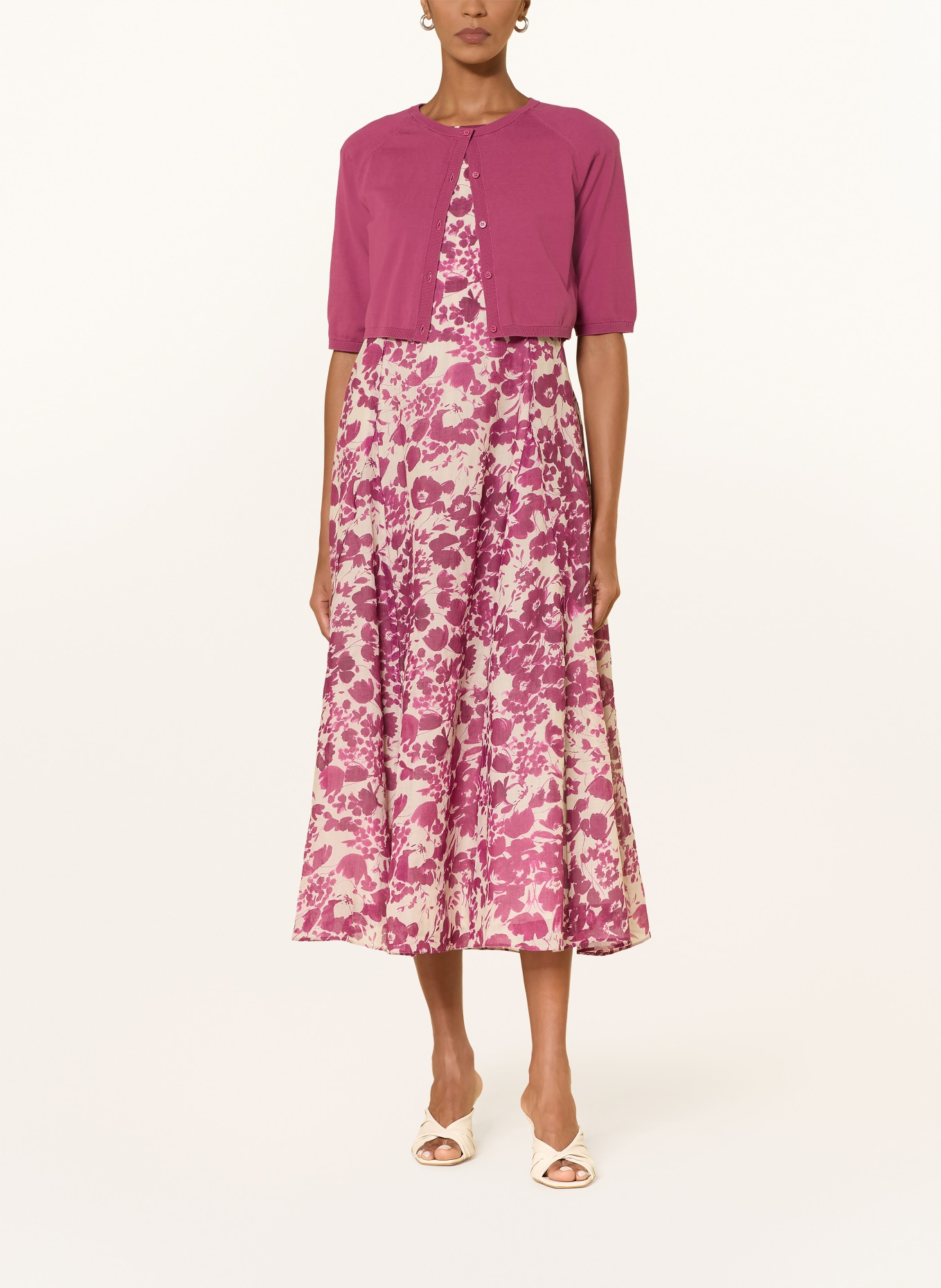 S Max Mara Krótki sweter PAM: BRUDNY RÓŻ