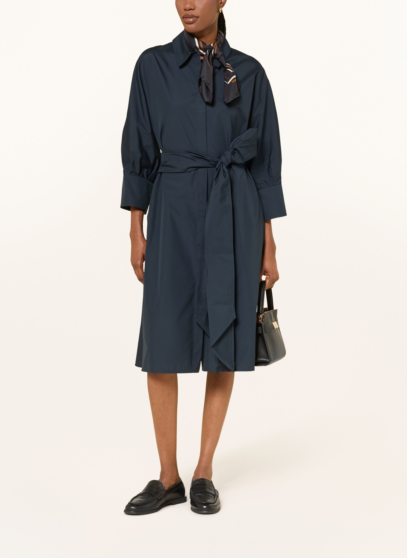 S Max Mara Sukienka koszulowa TABATA z rękawami 3/4: GRANATOWY