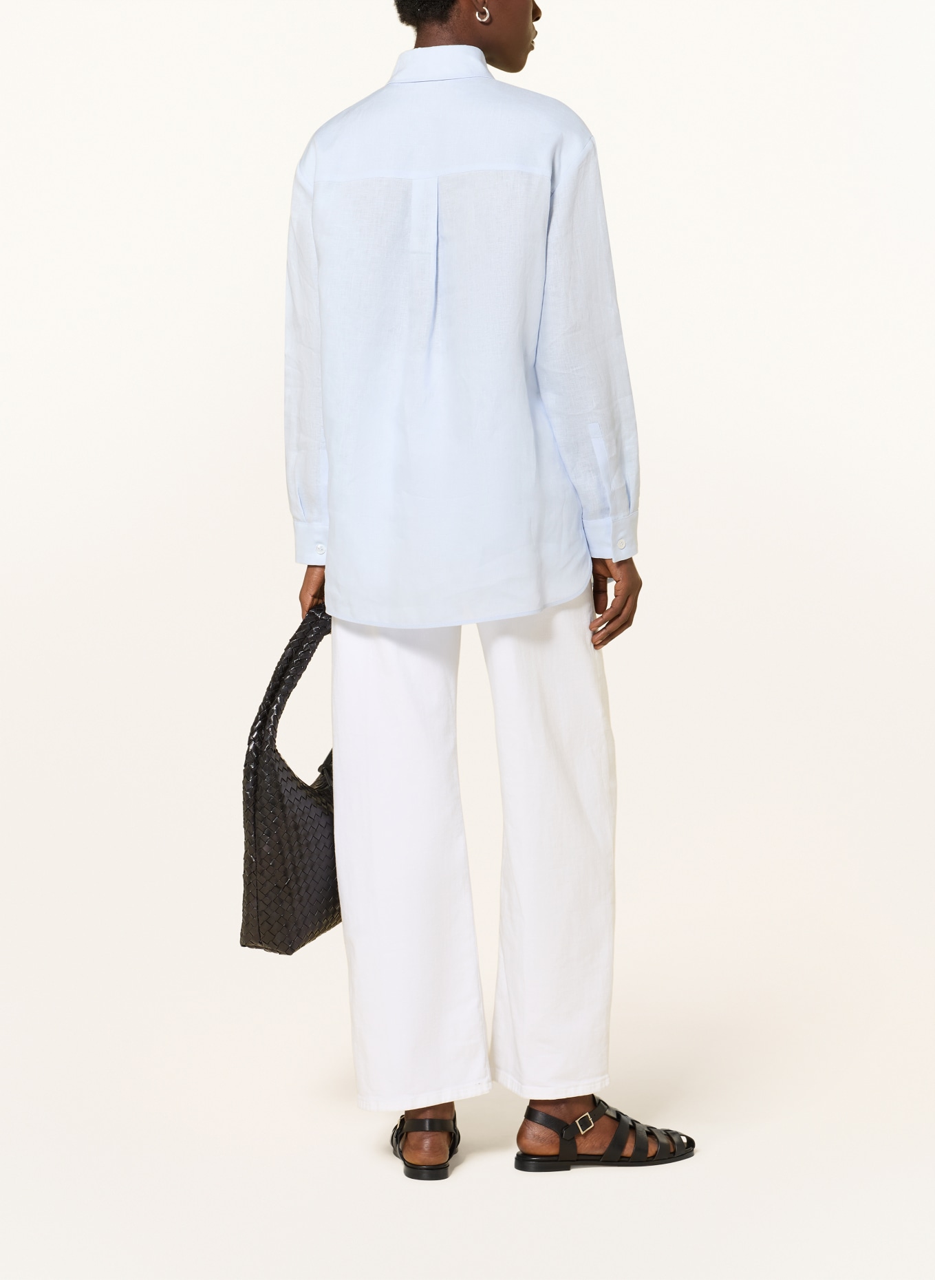 MM by Max Mara Hemdbluse FILO aus Leinen: HELLBLAU