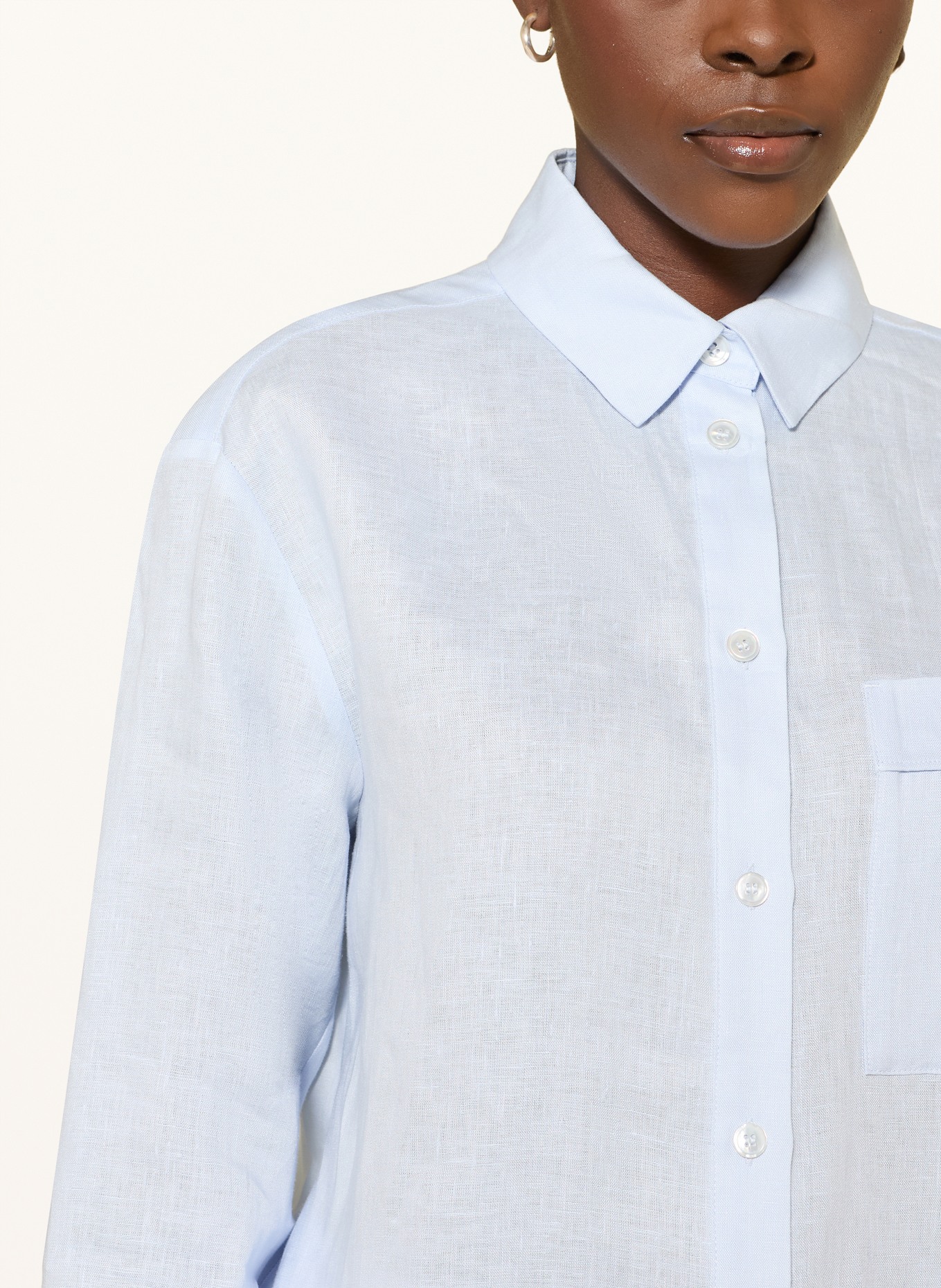 MM by Max Mara Hemdbluse FILO aus Leinen: HELLBLAU