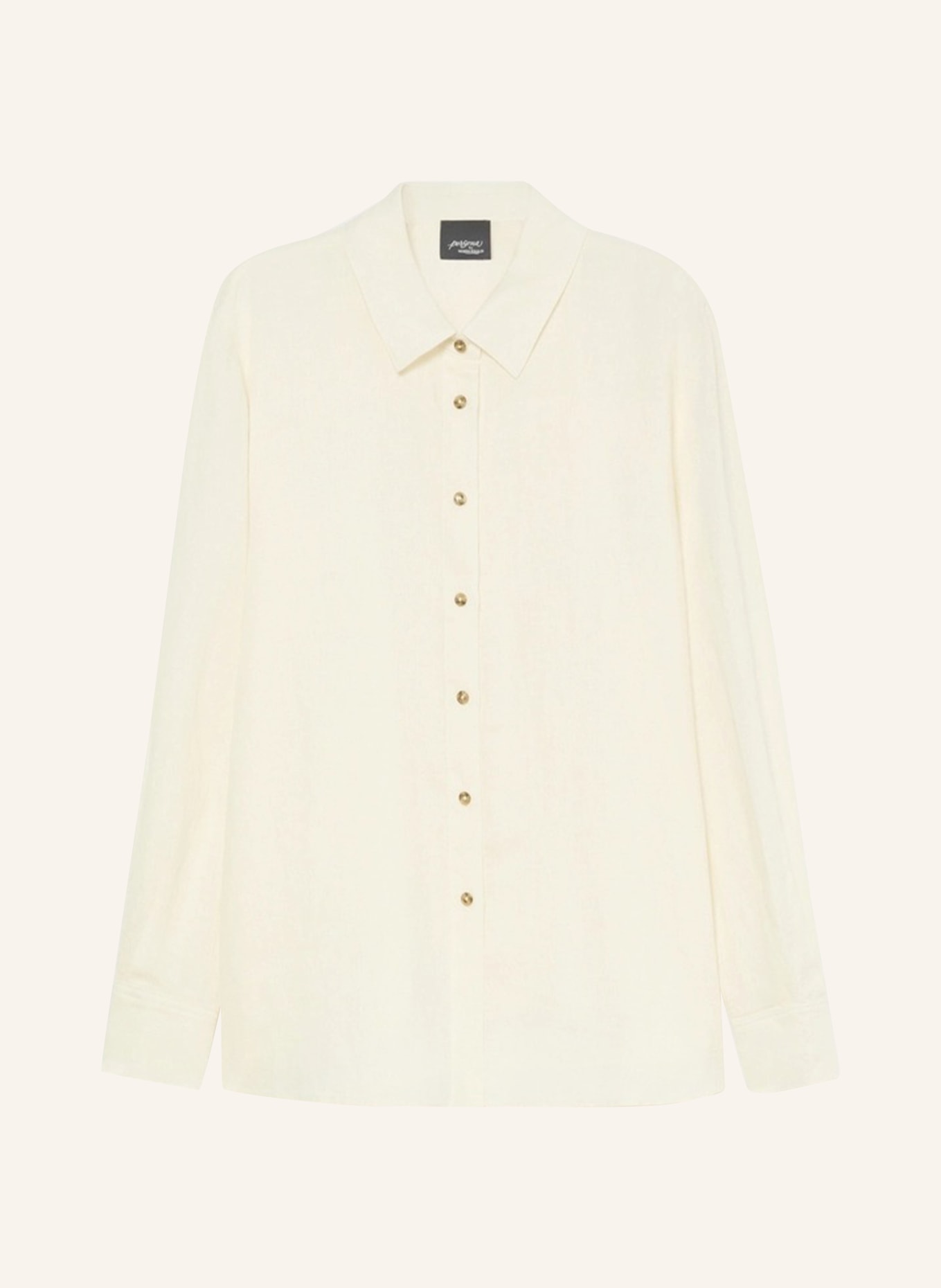 PERSONA MARINA RINALDI Hemdbluse PMRWHISKY aus Leinen: CREME