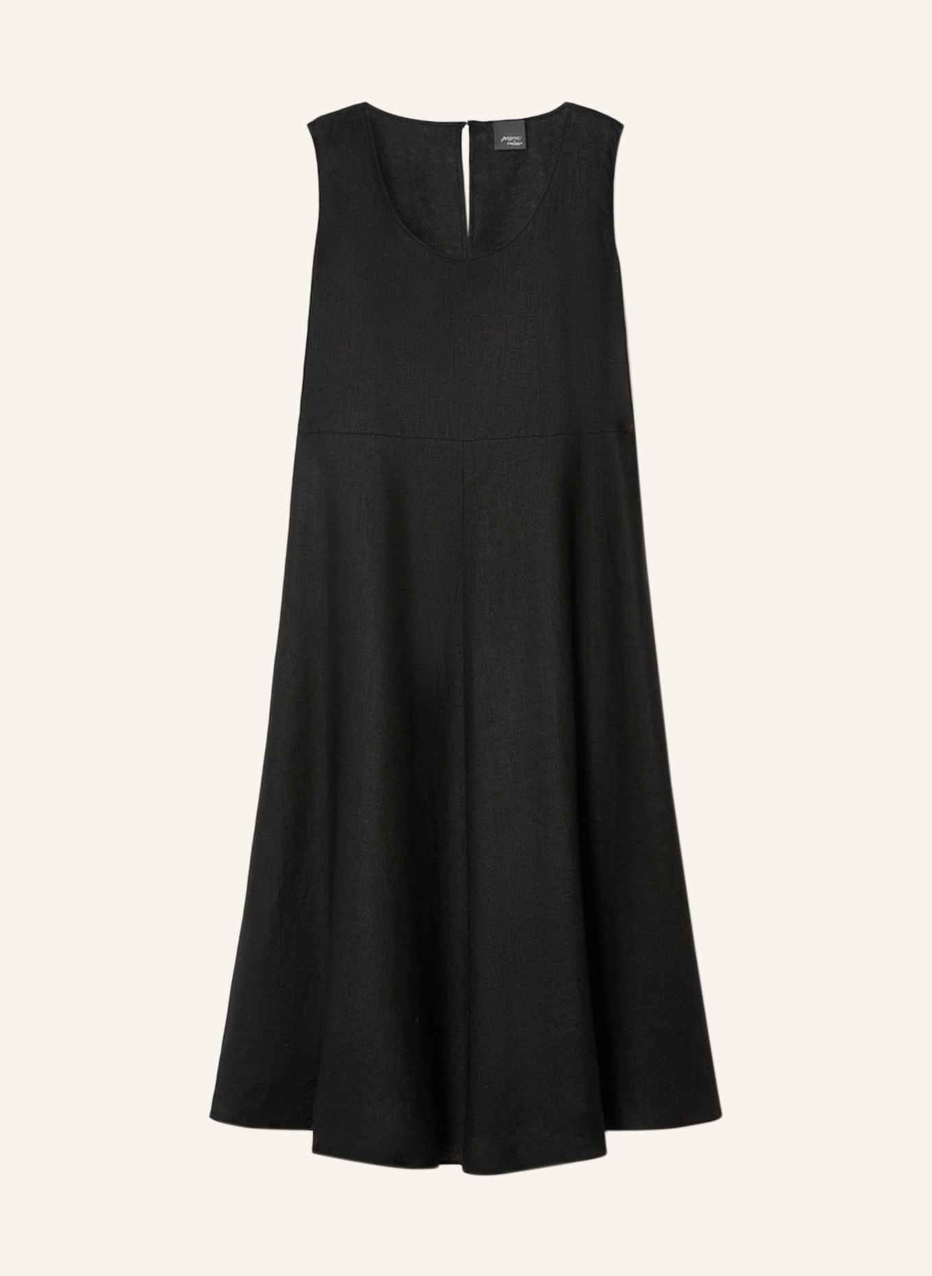 PERSONA MARINA RINALDI Sukienka z lnu PMRERA: CZARNY