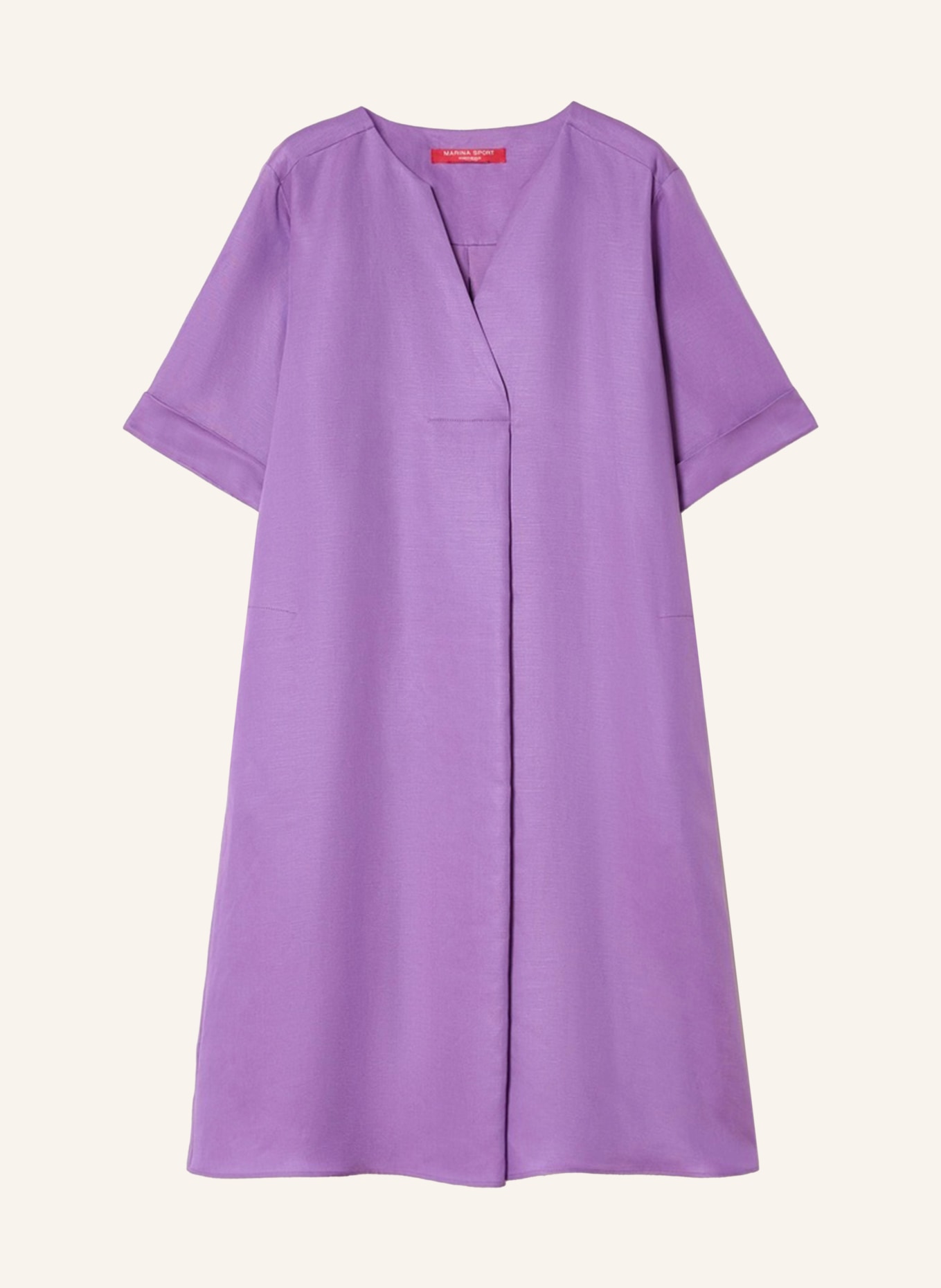 MARINA RINALDI Kleid MRSSUPREMO mit Leinen: LILA
