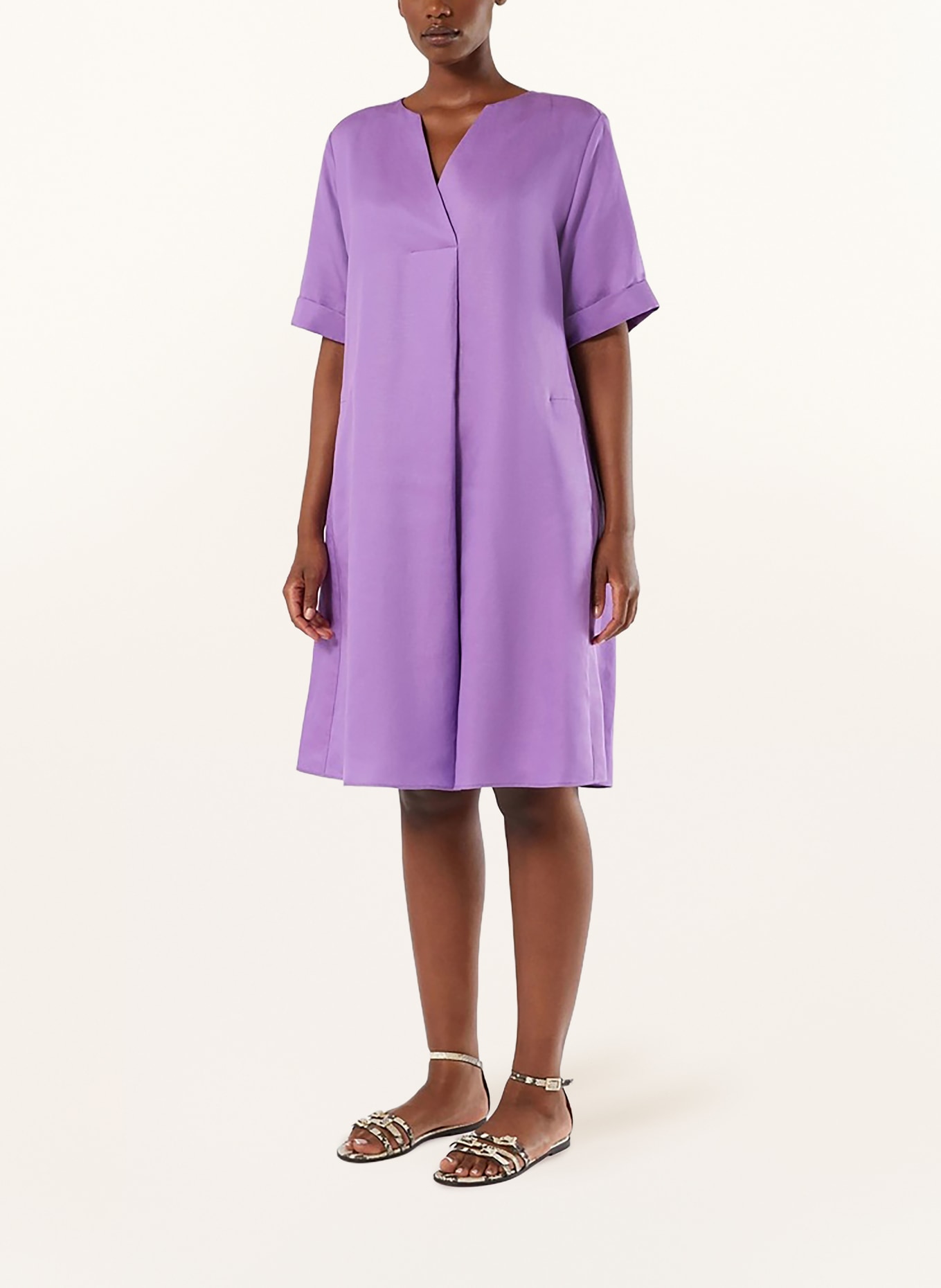 MARINA RINALDI Robe MRSSUPREMO en lin: LILAS