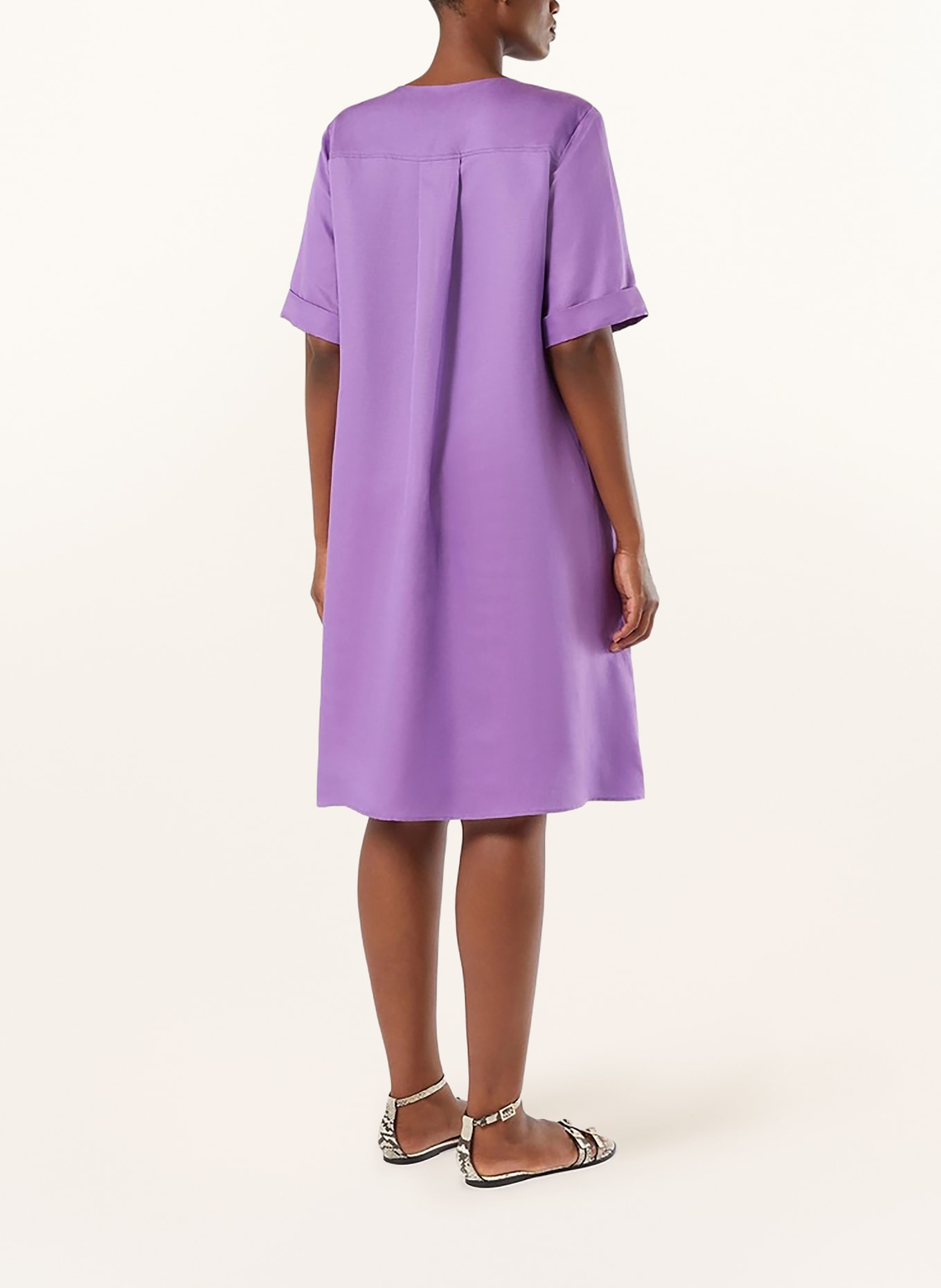 MARINA RINALDI Robe MRSSUPREMO en lin: LILAS