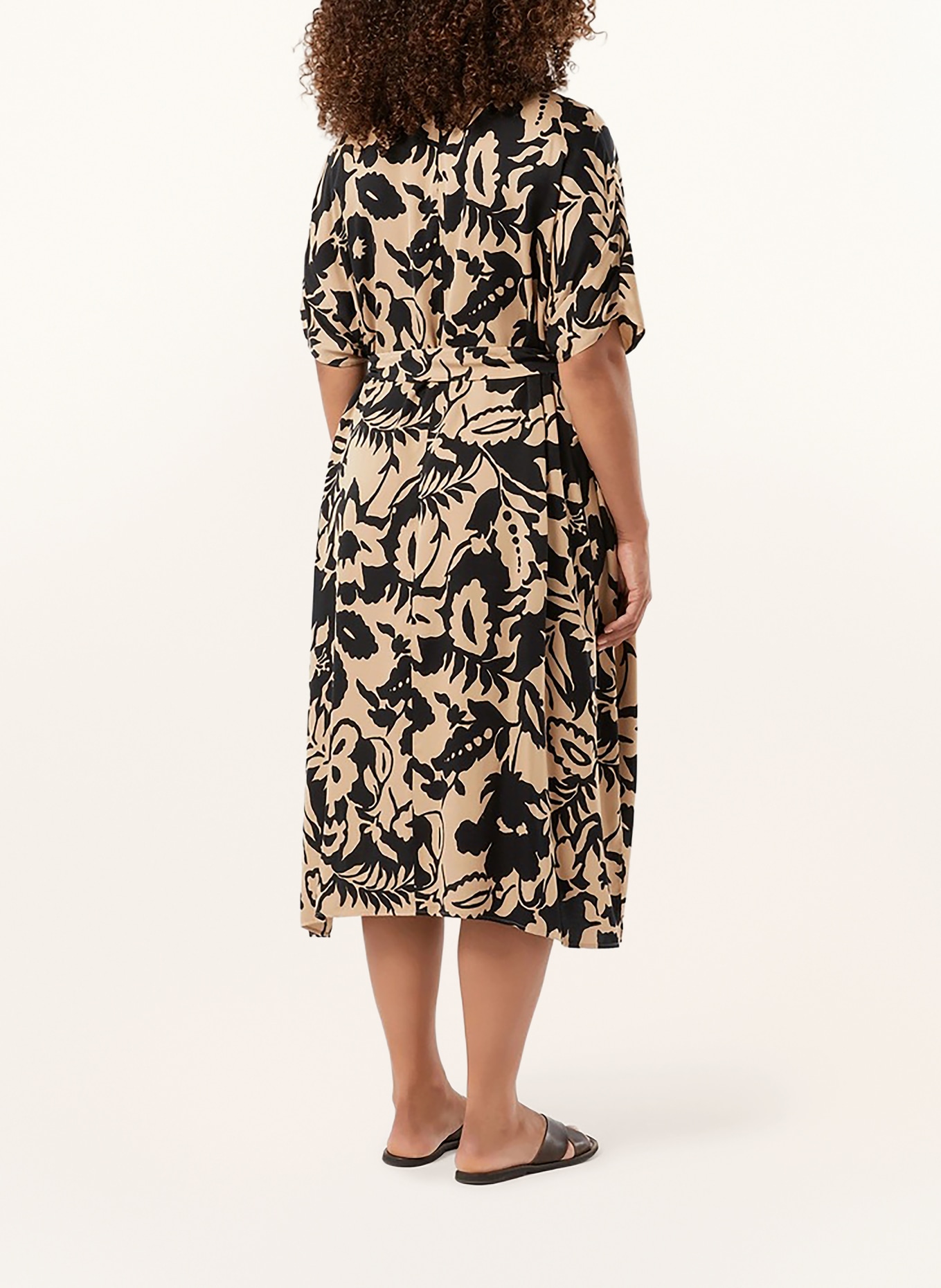 PERSONA MARINA RINALDI Hemdblusenkleid NNWSULTANO: CAMEL / SCHWARZ