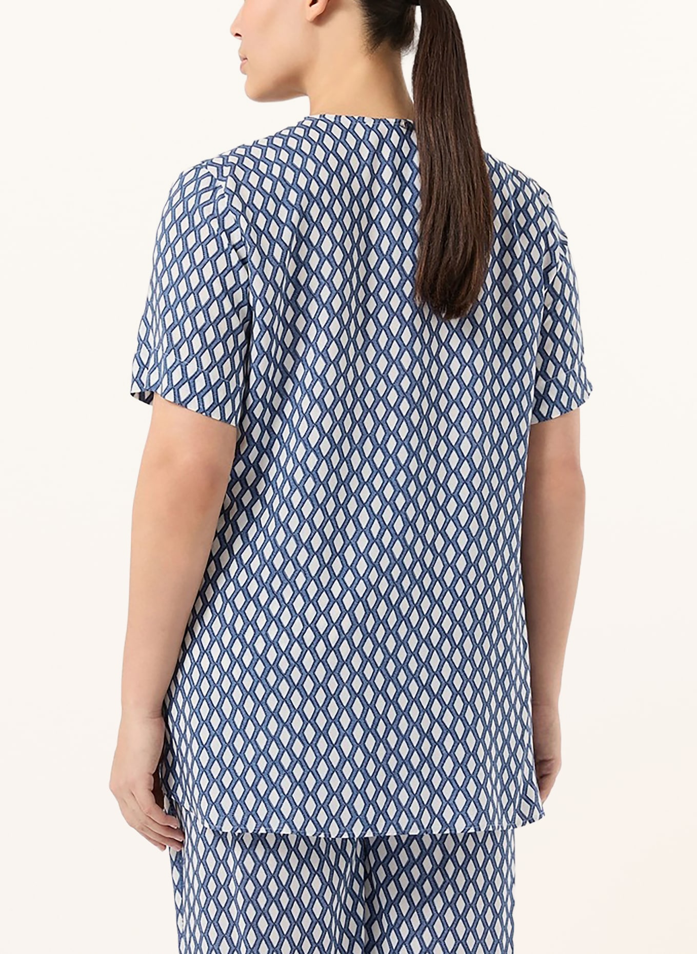 MARINA RINALDI Koszulka MRSMANDARE: BIAŁY / NIEBIESKI / CZARNY