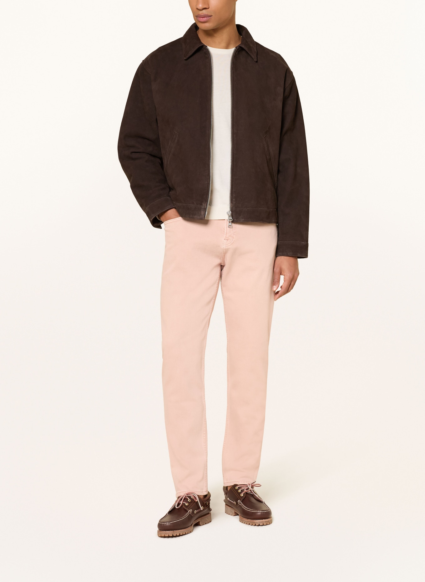 BOSS RE.MAINE Regular Fit Jeans: 690 OPEN PINK