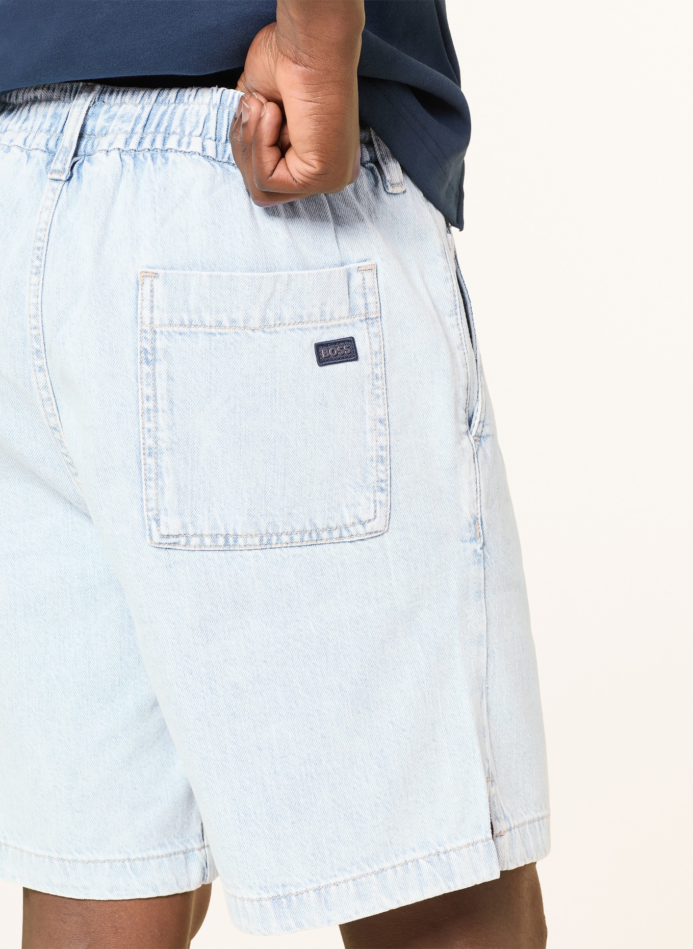 BOSS Jeansshorts SANDREW: 455 LIGHT/PASTEL BLUE