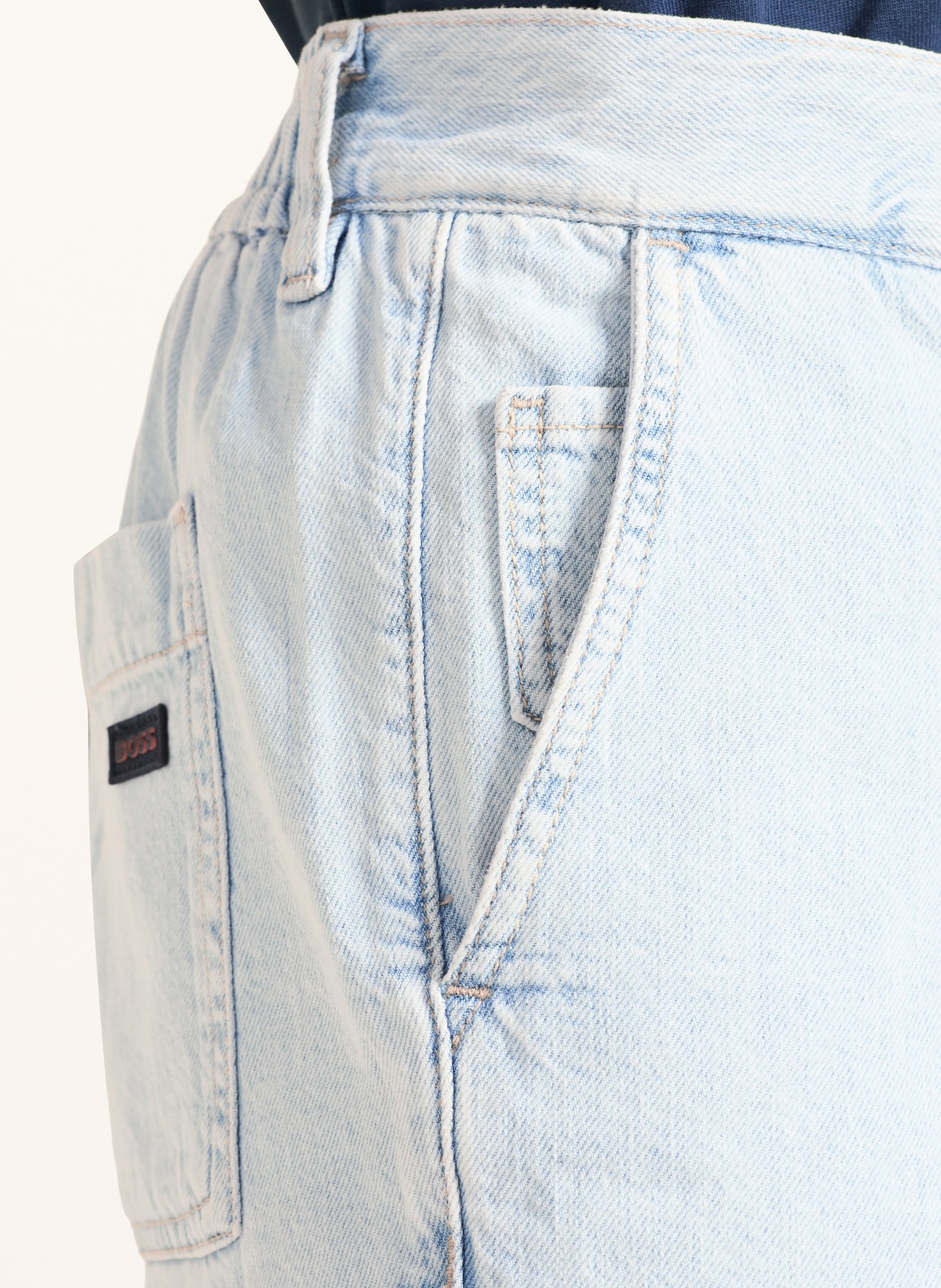 BOSS Jeansshorts SANDREW: 455 LIGHT/PASTEL BLUE