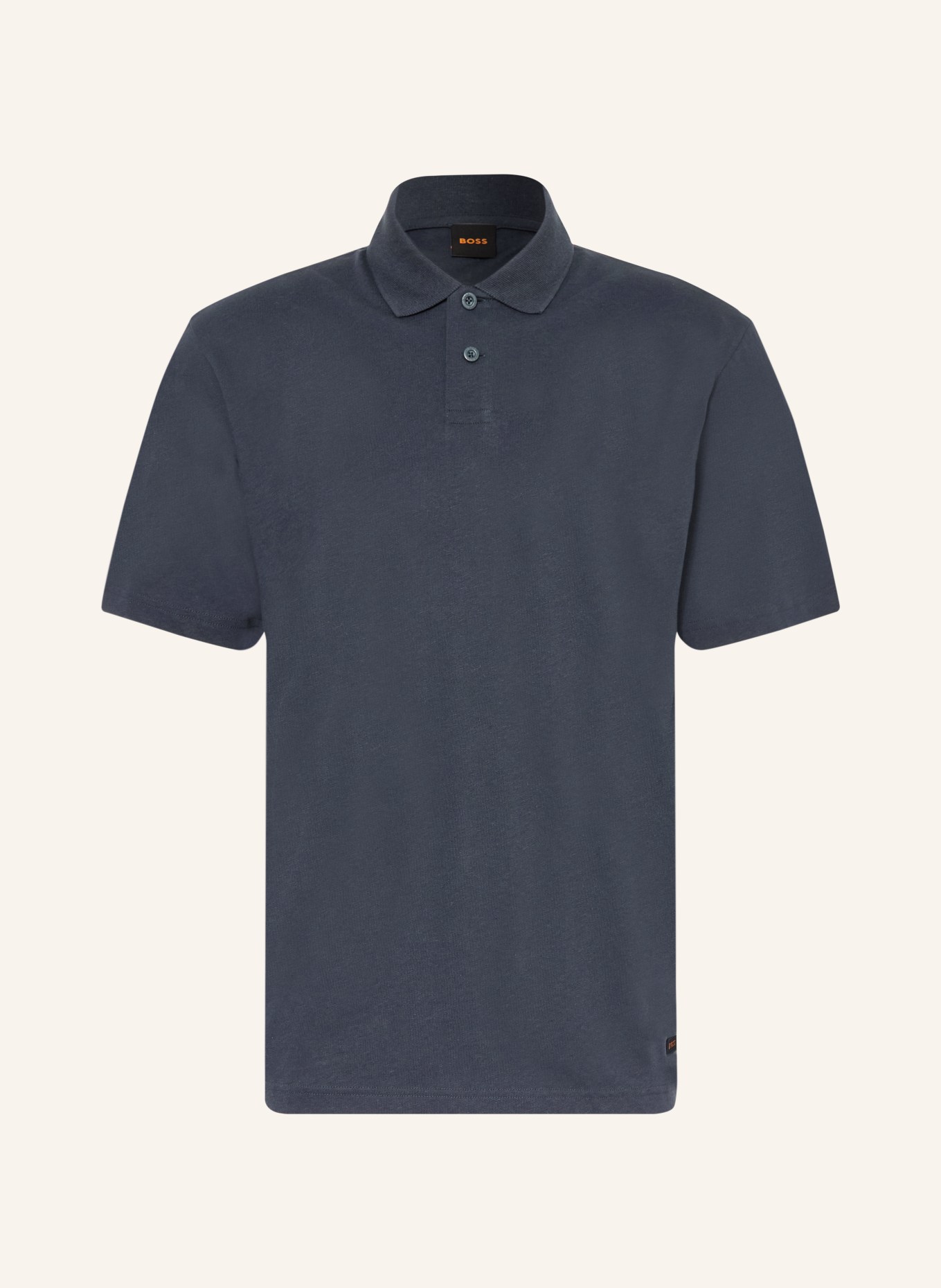 BOSS Jersey-Poloshirt TAPE: DUNKELBLAU