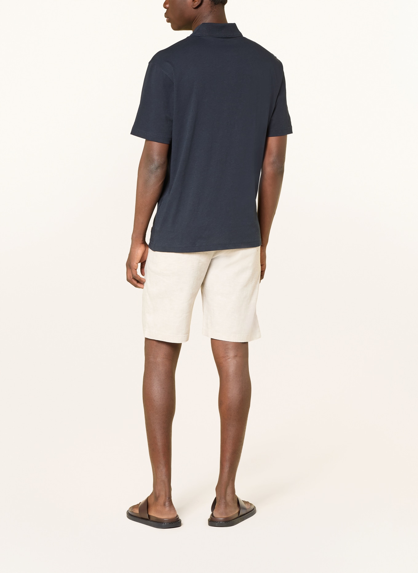 BOSS Jersey-Poloshirt TAPE: DUNKELBLAU