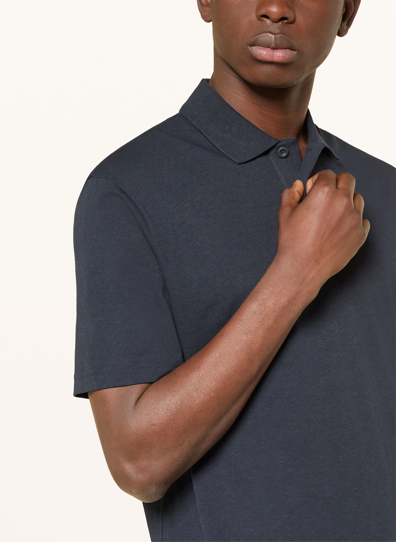 BOSS Jersey-Poloshirt TAPE: DUNKELBLAU