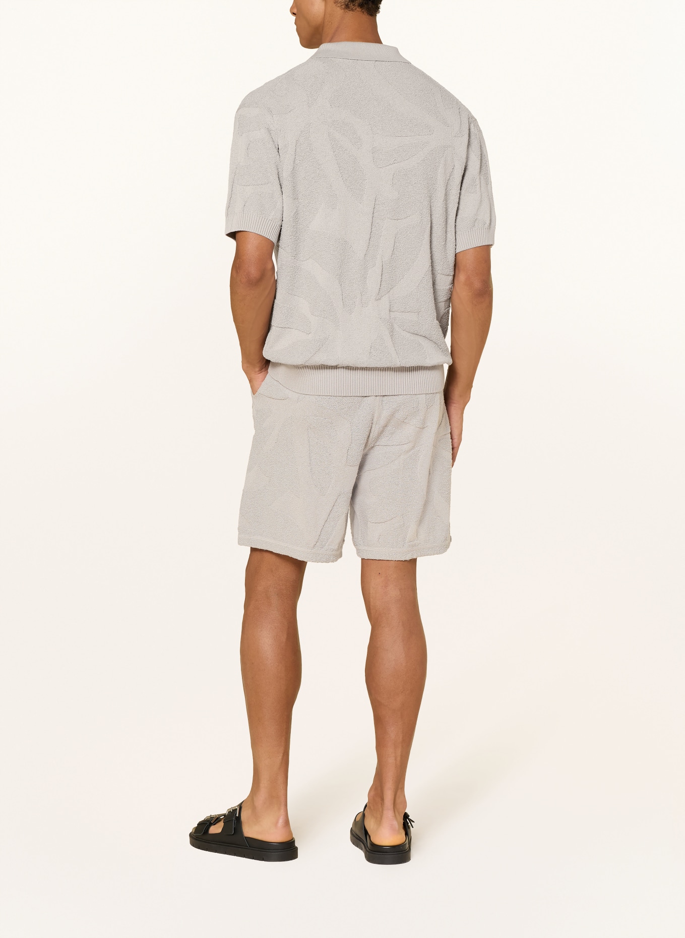 BOSS ASURFER Knit Shorts: LIGHT GRAY