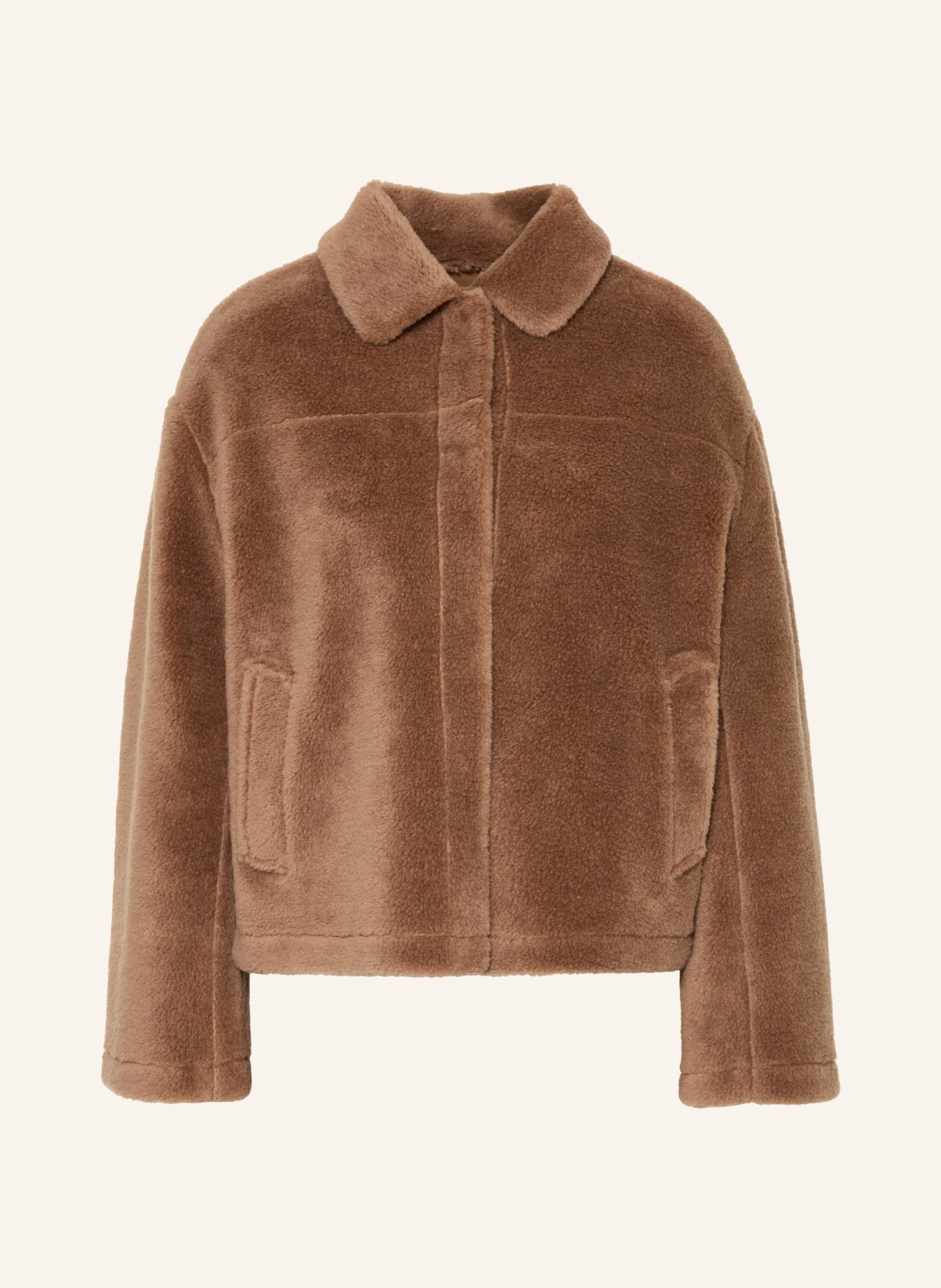 IQ STUDIO Kunstfell-Jacke: BRAUN