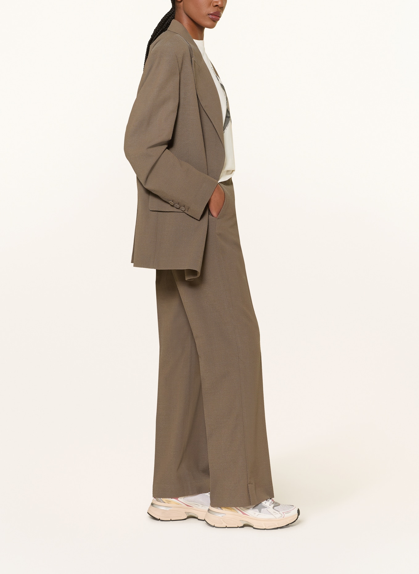 GOLDEN GOOSE Bootcut-Hose JOURNEY: TAUPE