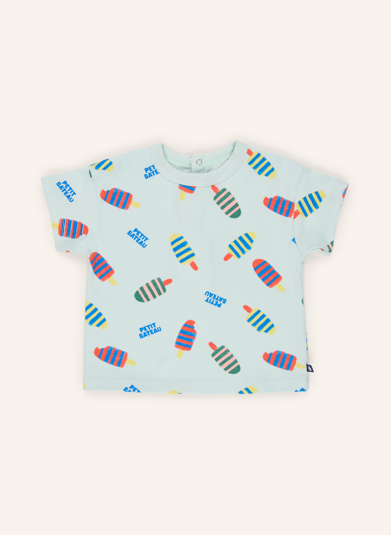 PETIT BATEAU T-Shirt: TÜRKIS / ROT / BLAU