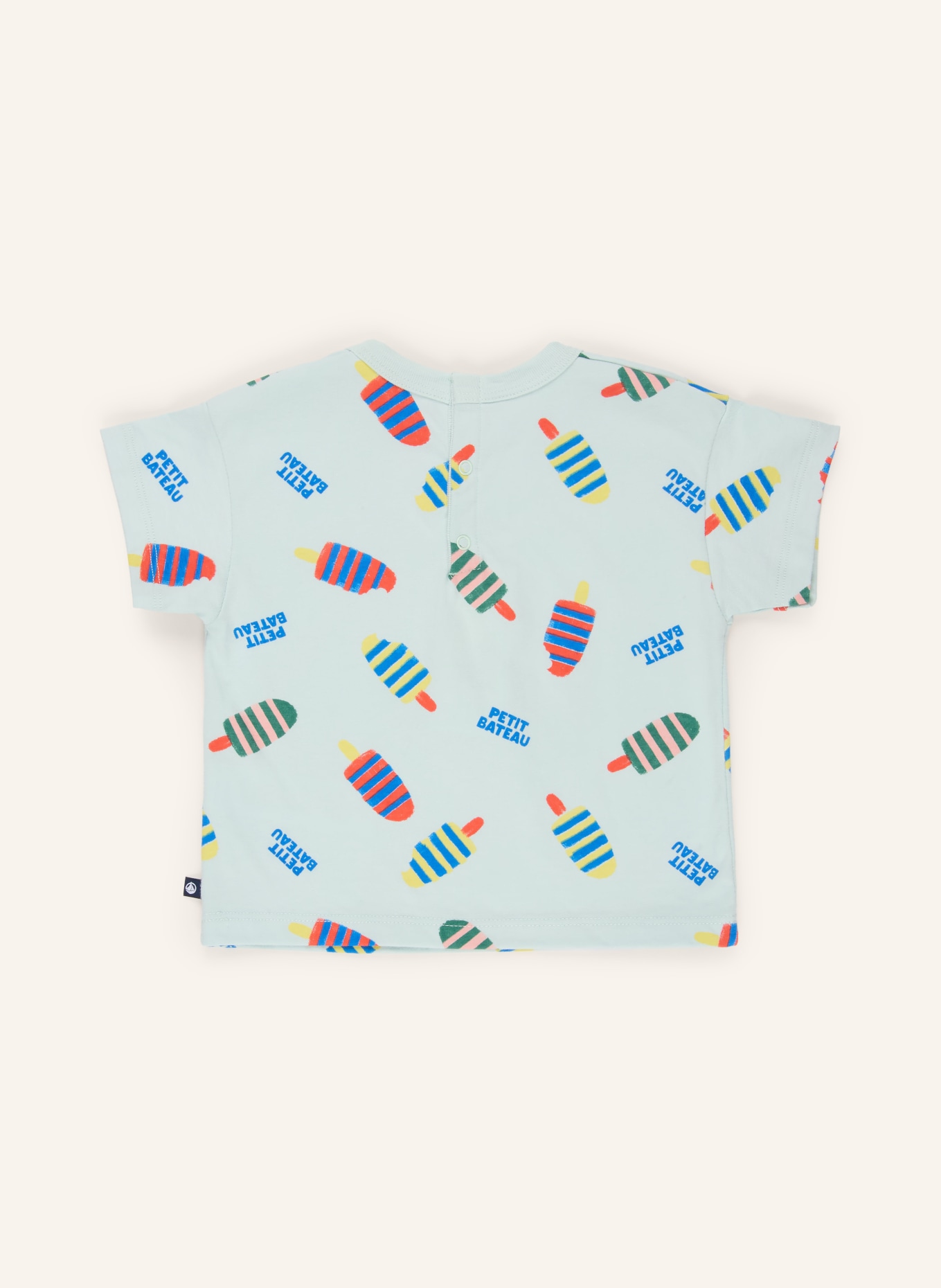 PETIT BATEAU T-Shirt: TÜRKIS / ROT / BLAU