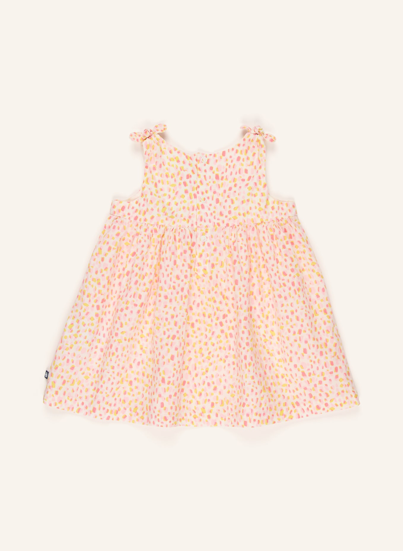 PETIT BATEAU Kleid: WEISS / ROSA / GELB