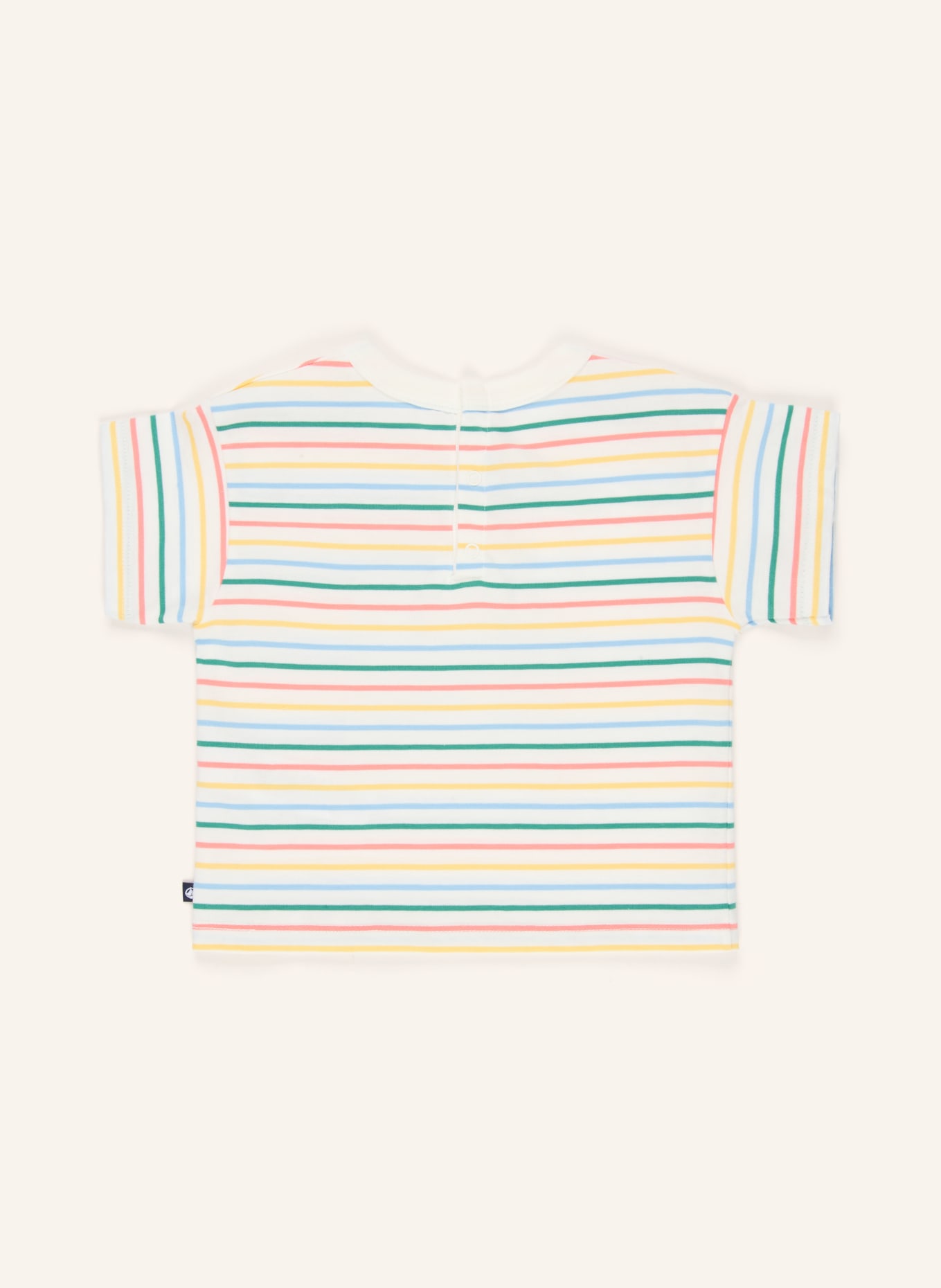 PETIT BATEAU T-Shirt: WEISS / HELLROT / GRÜN