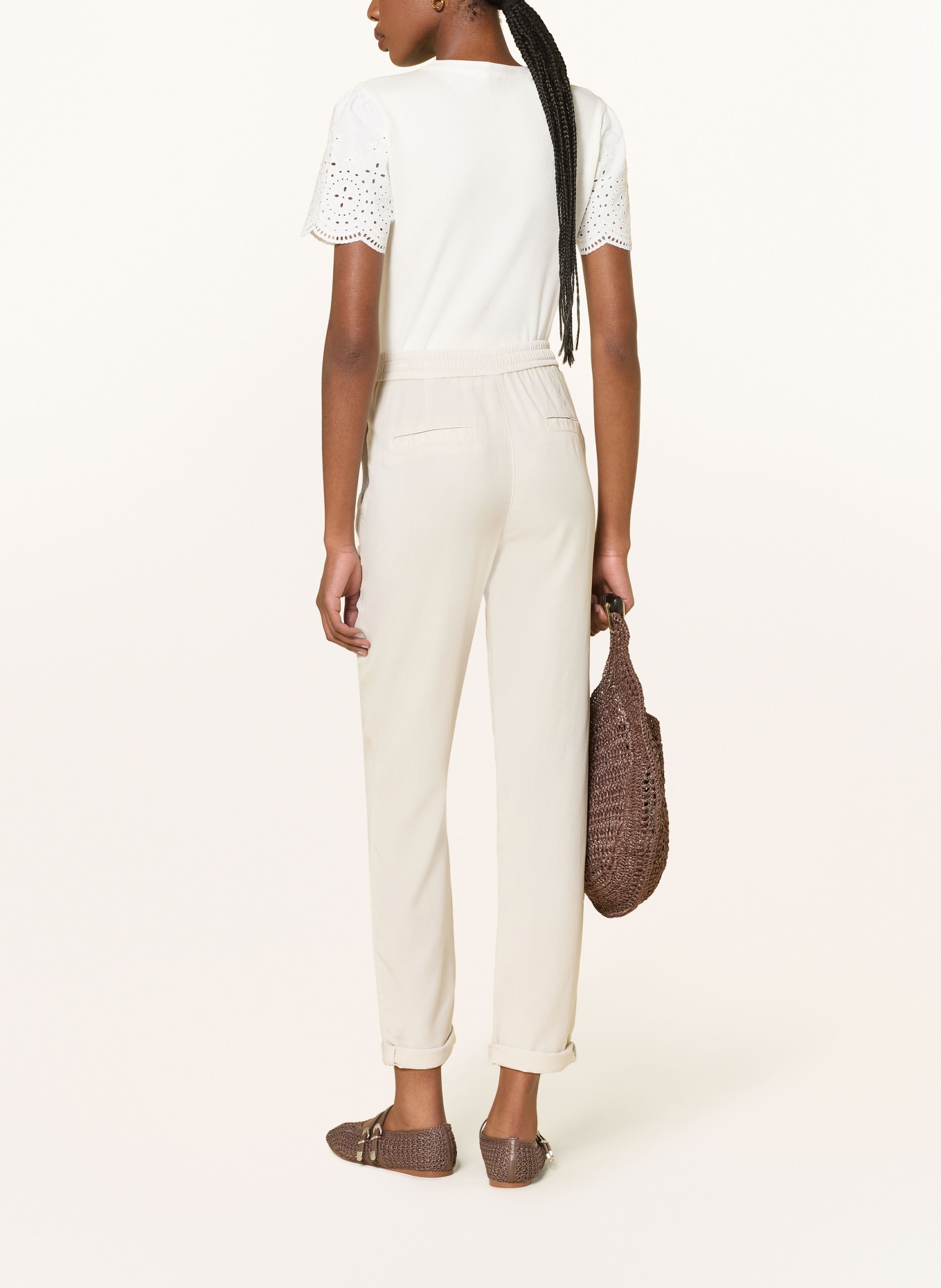 MARC CAIN RHODOS Jogging-Style Pants: 182 smoke