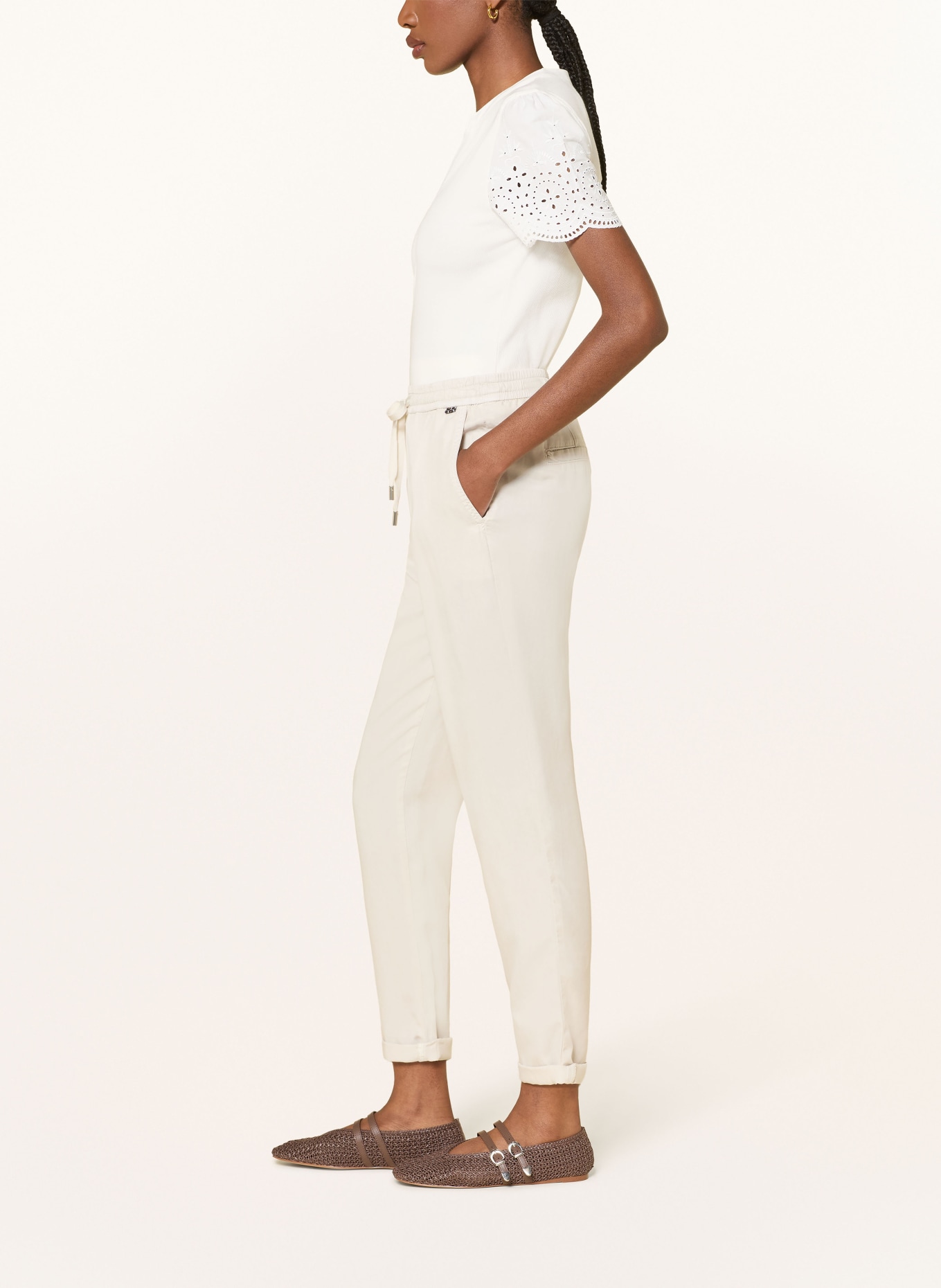 MARC CAIN RHODOS Jogging-Style Pants: 182 smoke