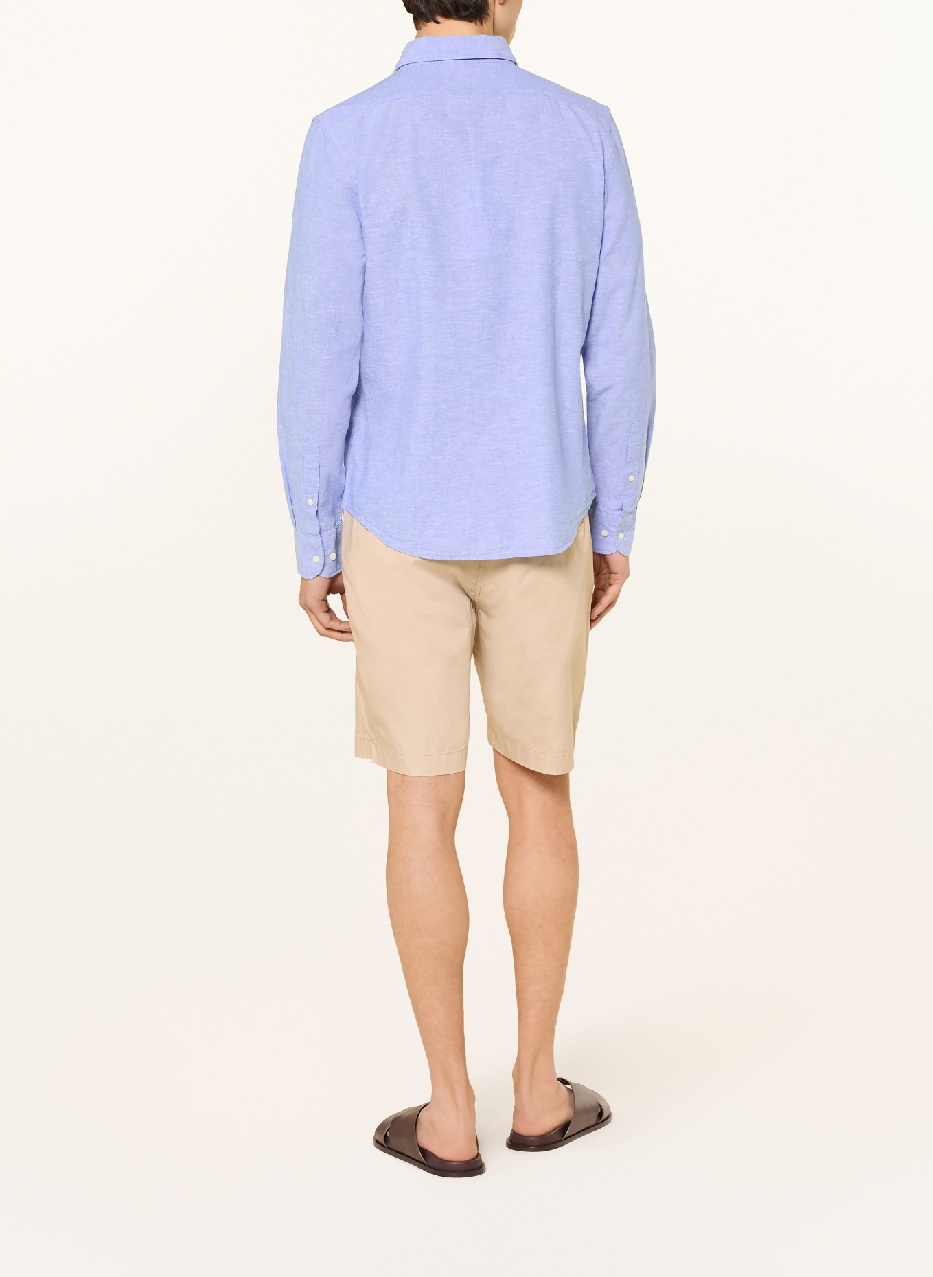 LA MARTINA Chemise coupe classique en lin: BLEU CLAIR