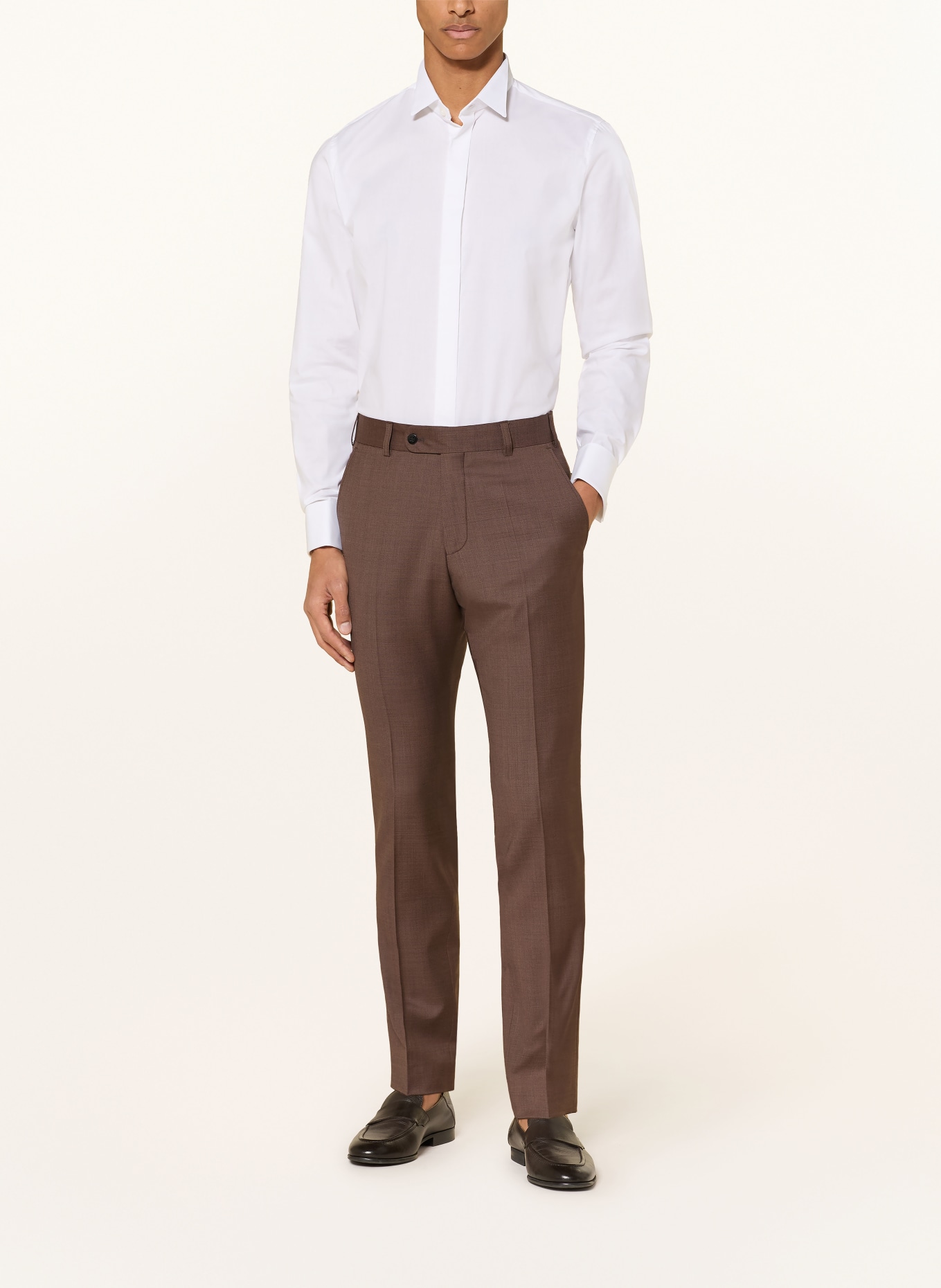 WILVORST Spodnie do garnituru o kroju slim fit: 064 dunkel Braun