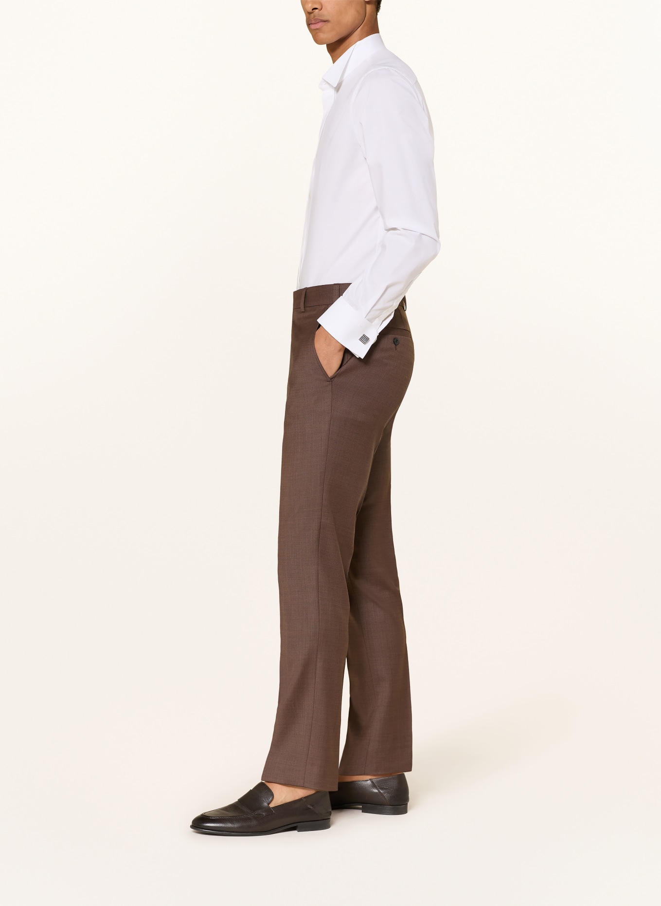 WILVORST Spodnie do garnituru o kroju slim fit: 064 dunkel Braun