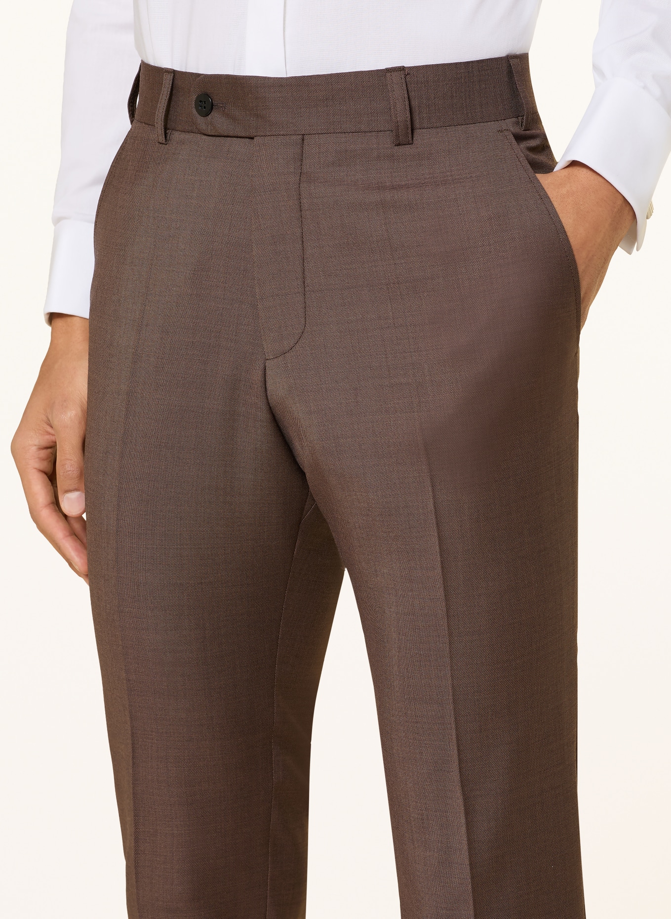 WILVORST Spodnie do garnituru o kroju slim fit: 064 dunkel Braun