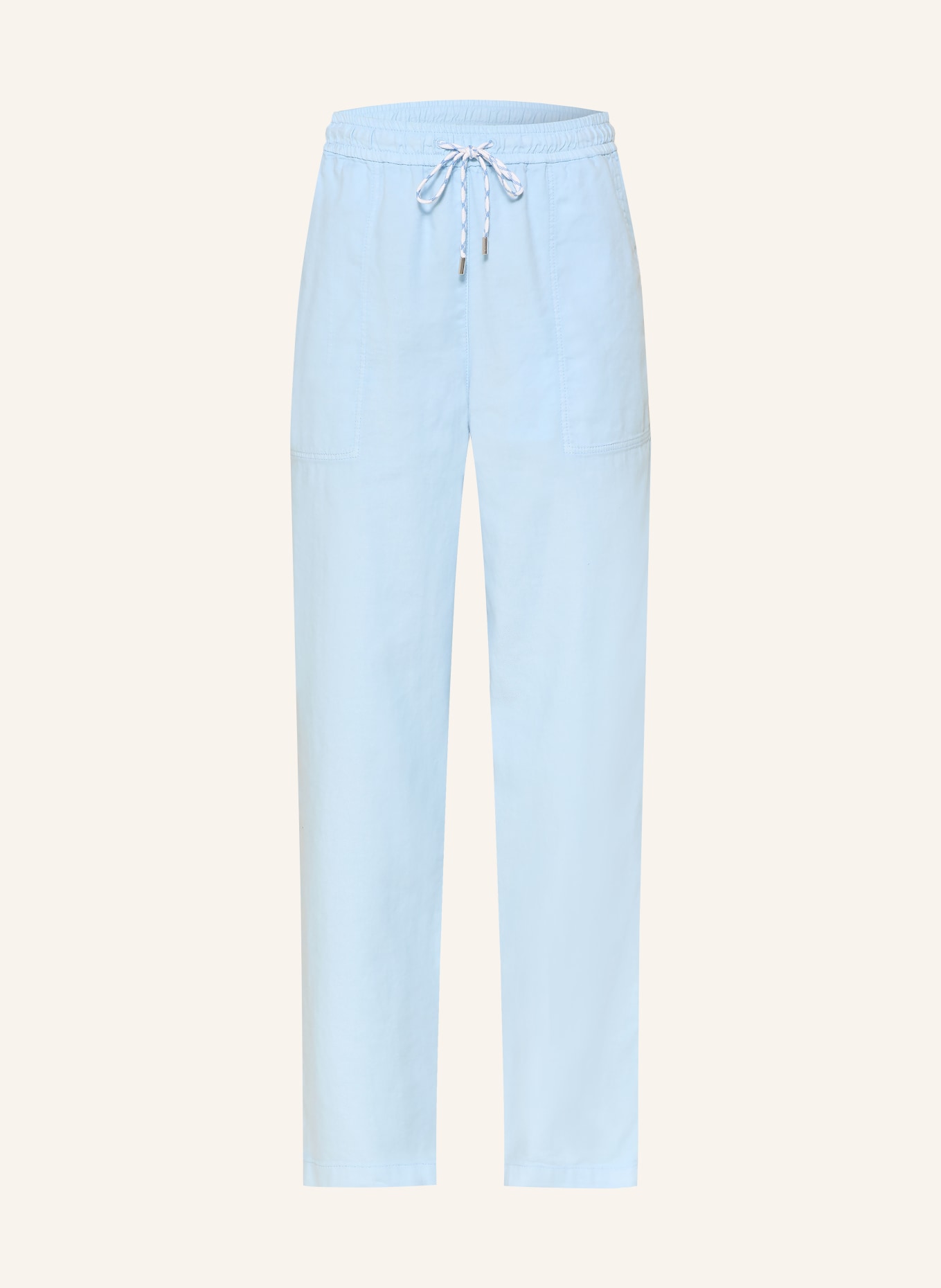 MARC CAIN RANCHI pants with linen: 362 little boy blue