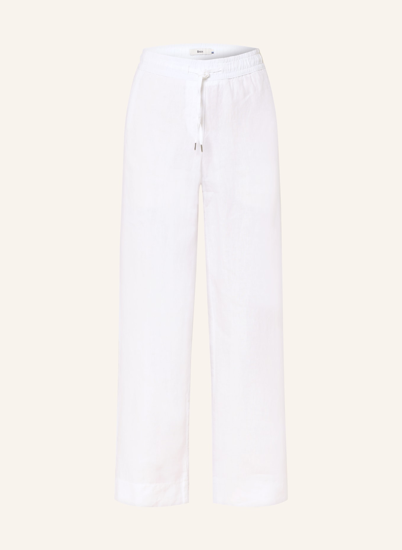 BRAX Marlenehose FARINA aus Leinen: WEISS