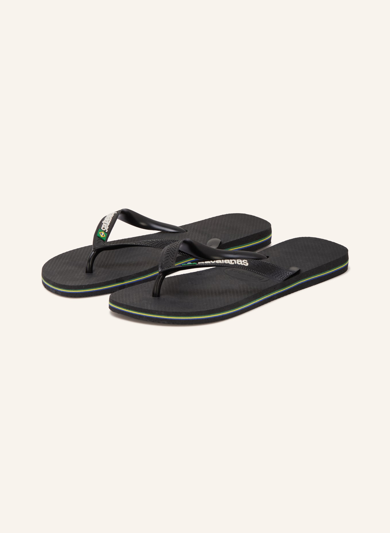 havaianas BRASIL LOGO Toe Separators: BLACK