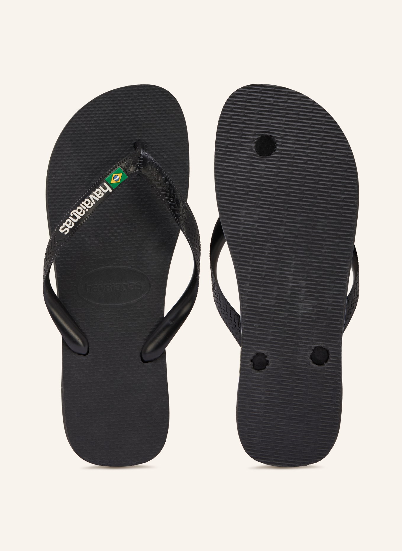 havaianas BRASIL LOGO Toe Separators: BLACK