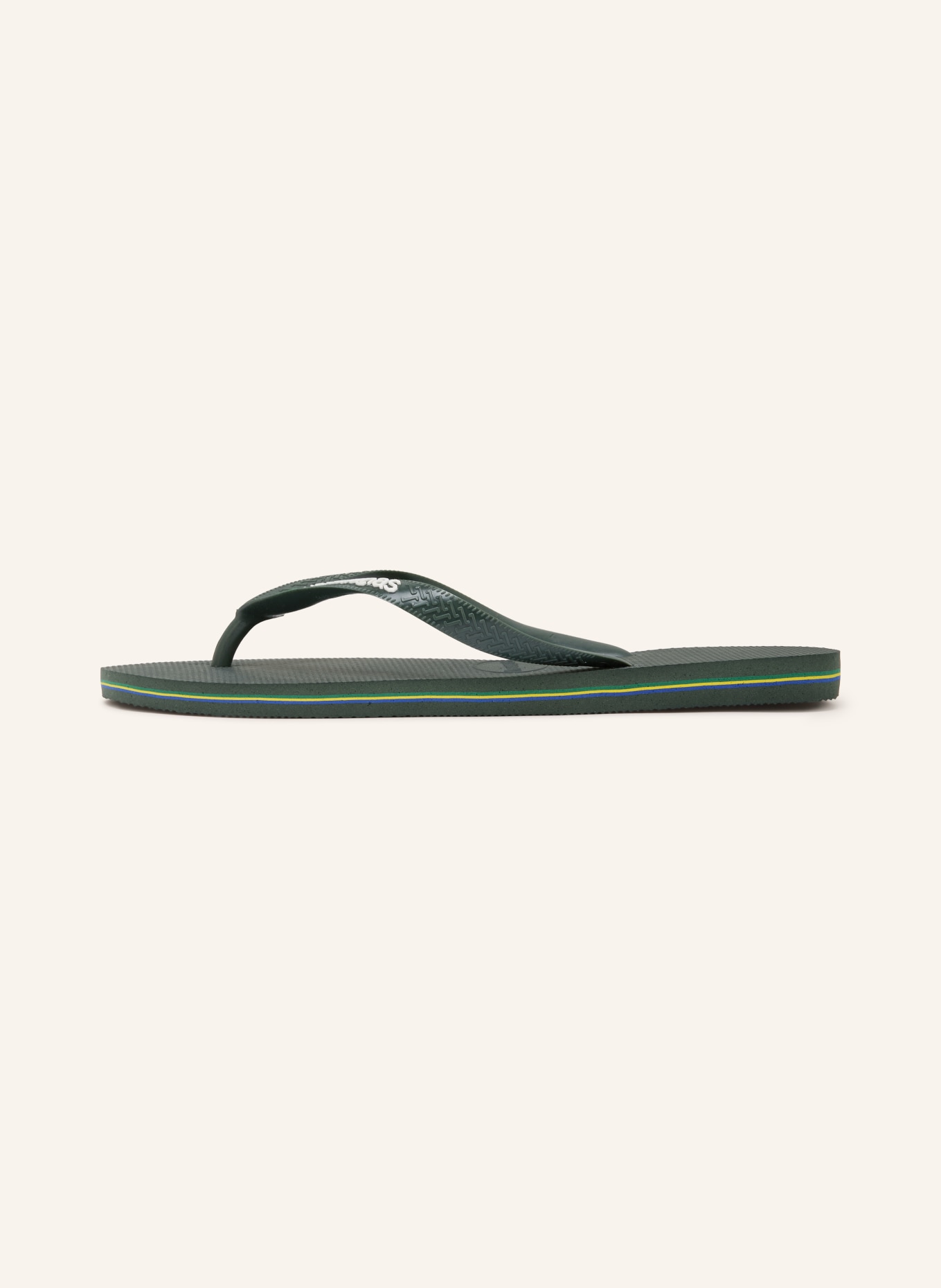 havaianas BRASIL LOGO Toe Separators: DARK GREEN