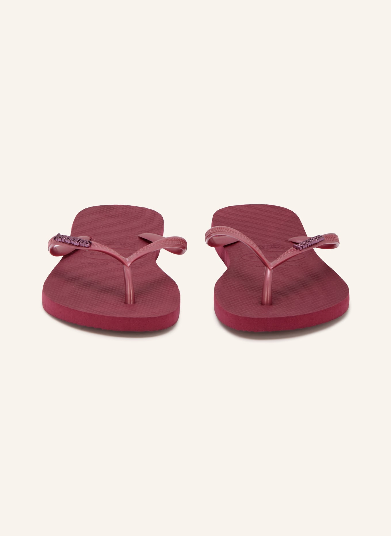 havaianas Séparateurs d'orteils SLIM LOGO METALLIC: ROUGE FONCÉ / VIEUX ROSE