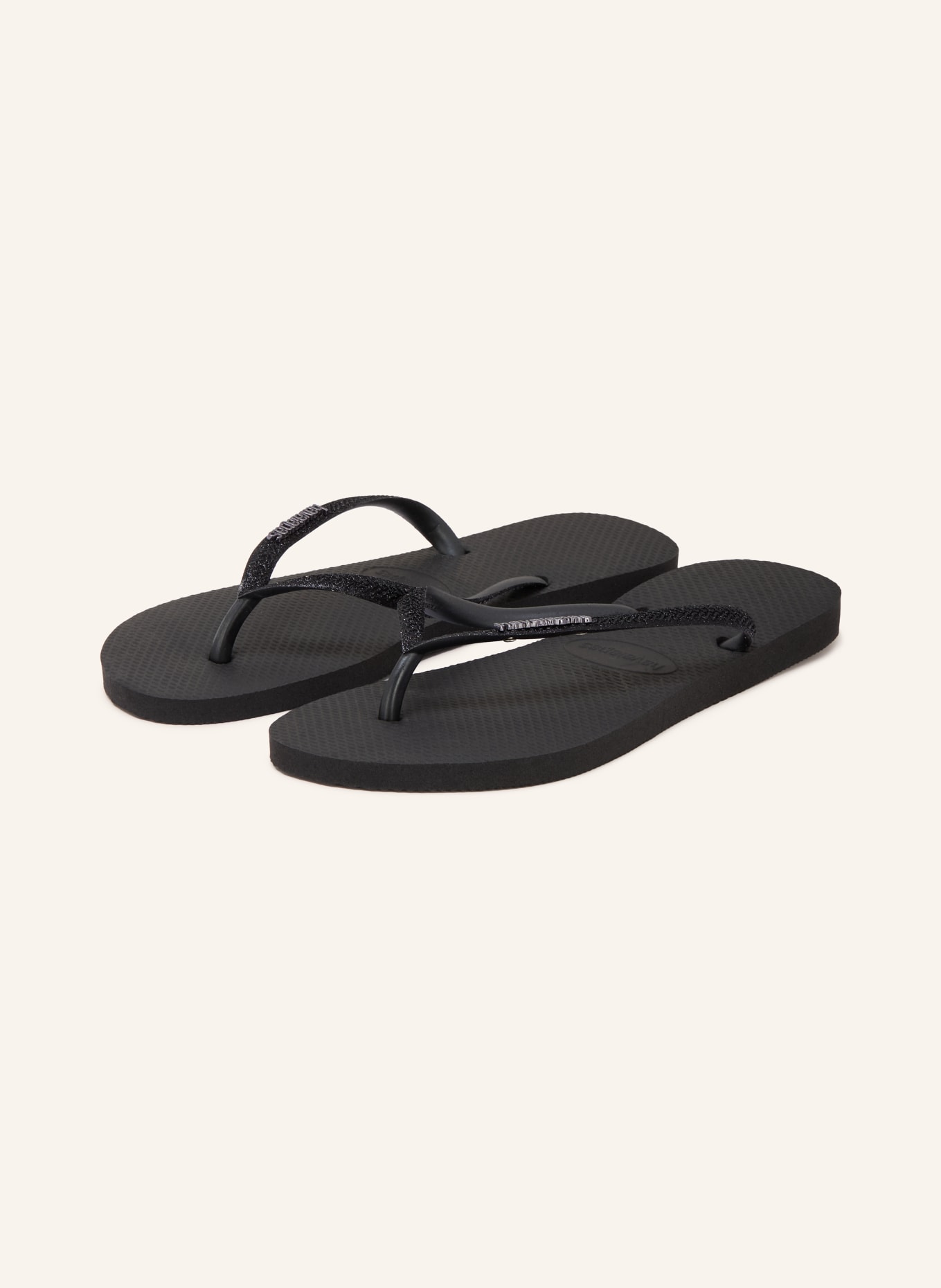 havaianas Tongs SLIM GLITTER: NOIR