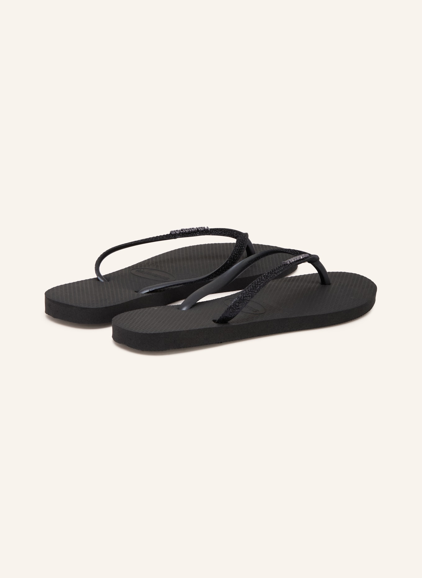 havaianas Tongs SLIM GLITTER: NOIR
