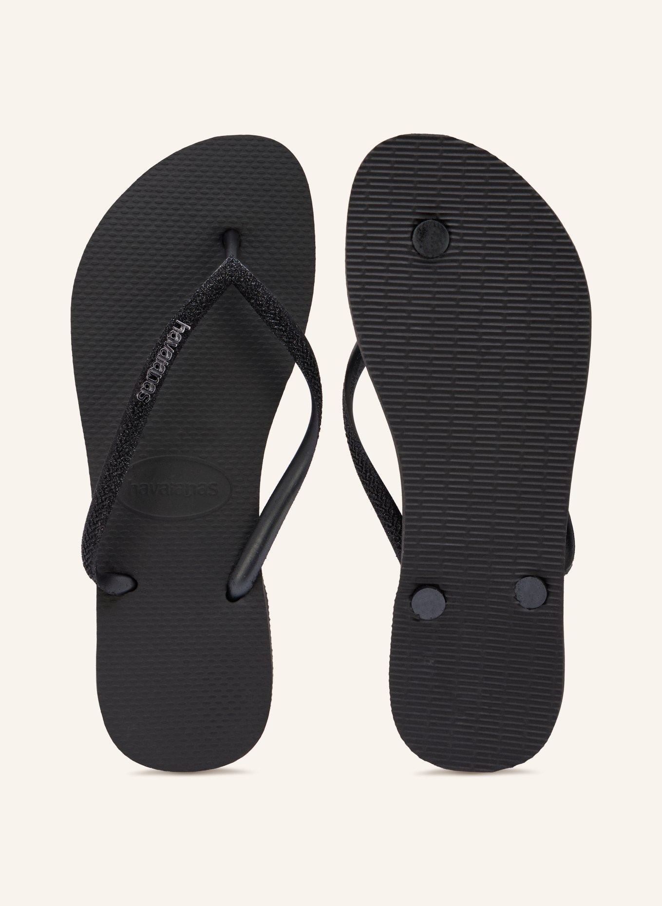 havaianas Tongs SLIM GLITTER: NOIR