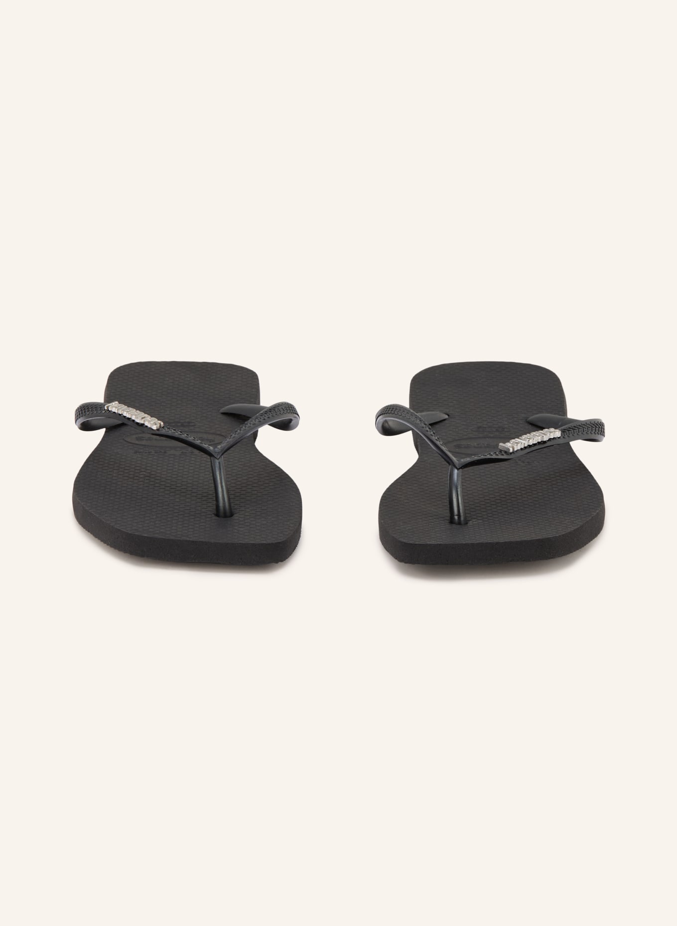 havaianas Klapki SLIM SQUARE LOGO METALLIC: CZARNY / SREBRNY