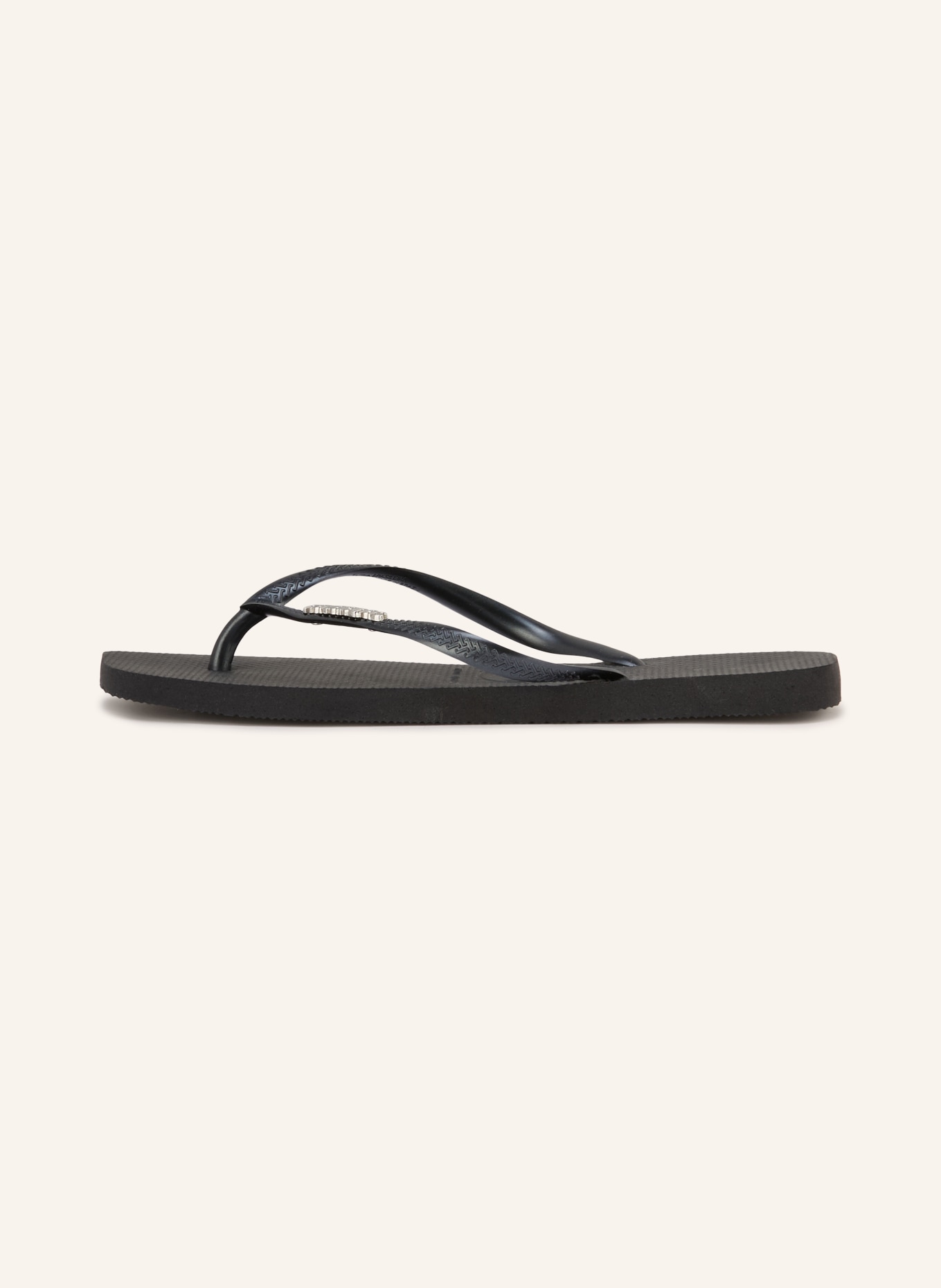 havaianas Klapki SLIM SQUARE LOGO METALLIC: CZARNY / SREBRNY