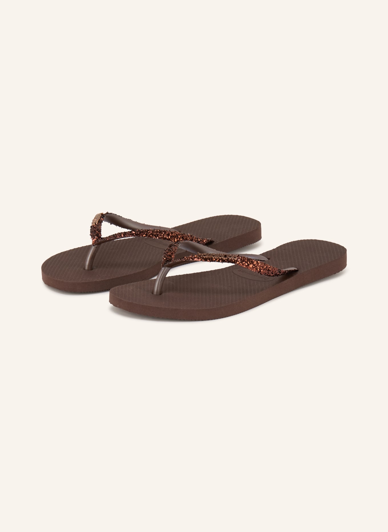 havaianas Klapki SLIM GLITTER II: CIEMNOBRĄZOWY