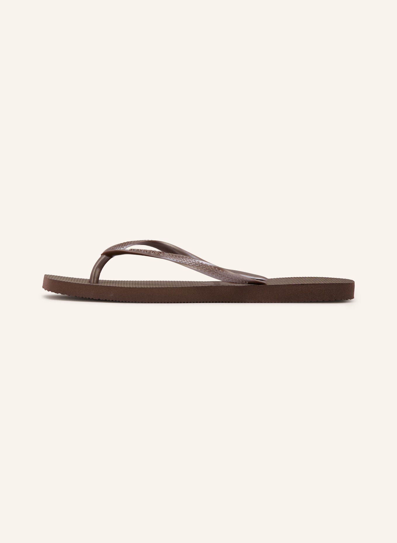 havaianas Sandales à orteils séparés SLIM SQUARE: MARRON FONCÉ / TAUPE